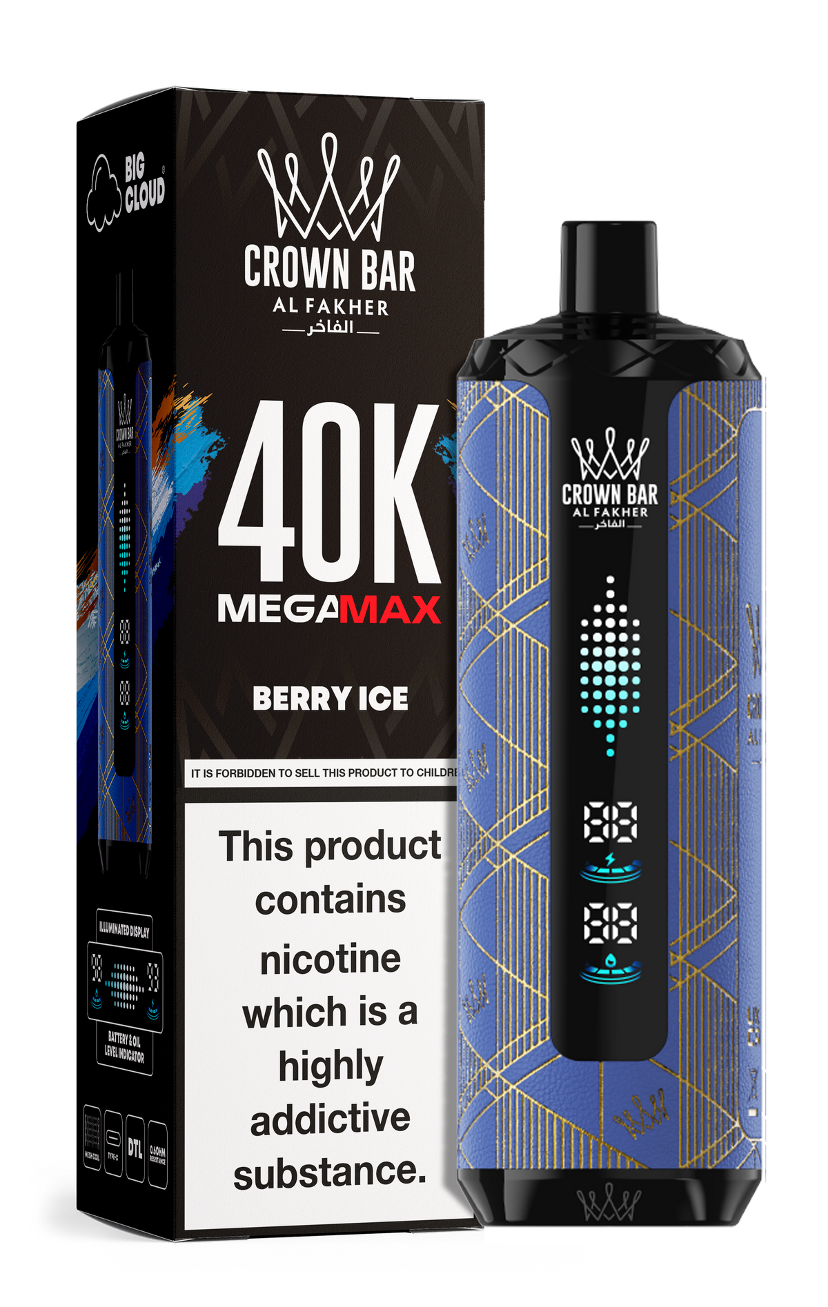 Al Fakher Crown Bar Mega Max 40k Vape