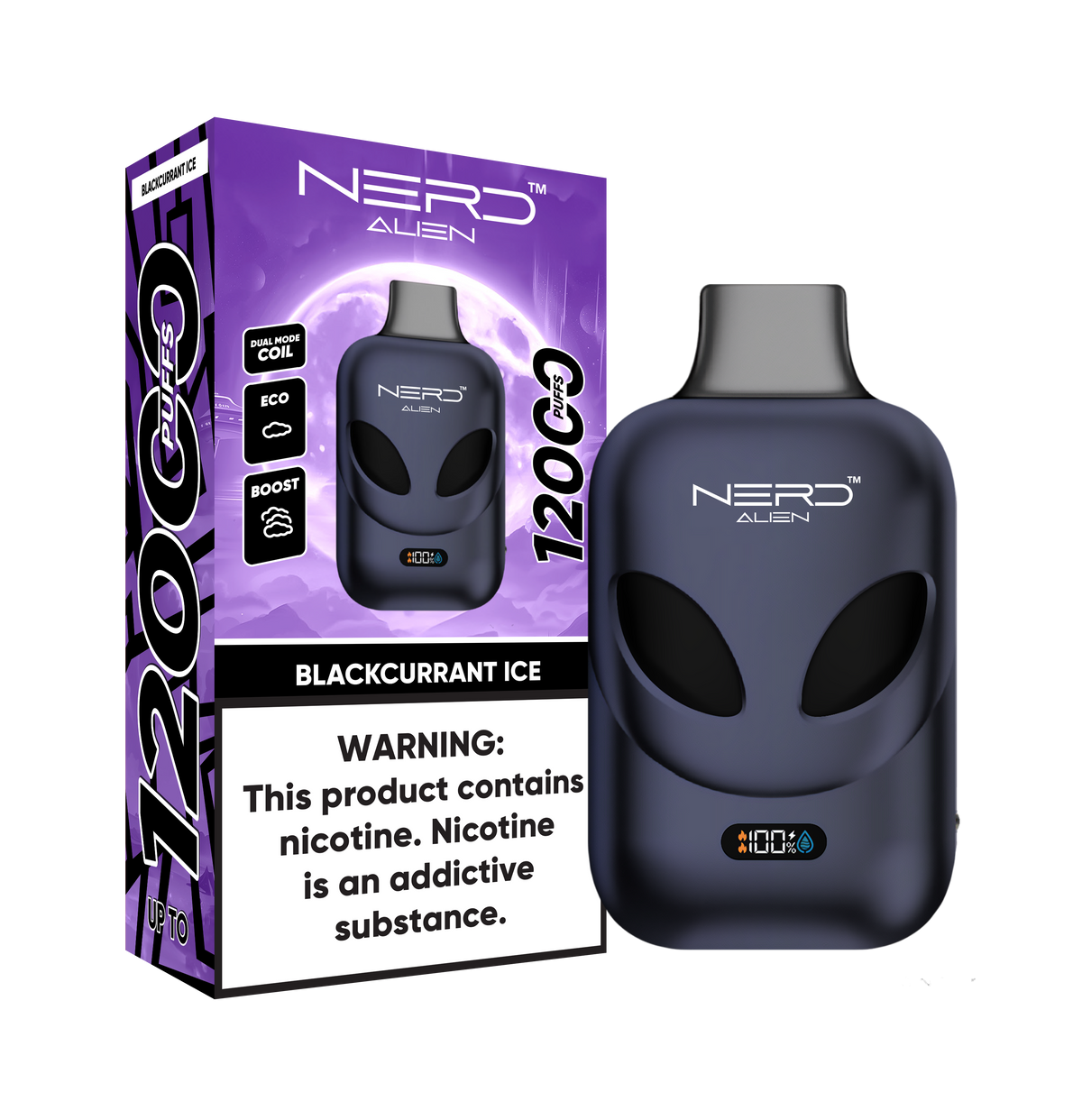 Nerd Allien 12000 Puffs Disposable Vape 20mg Box of 10