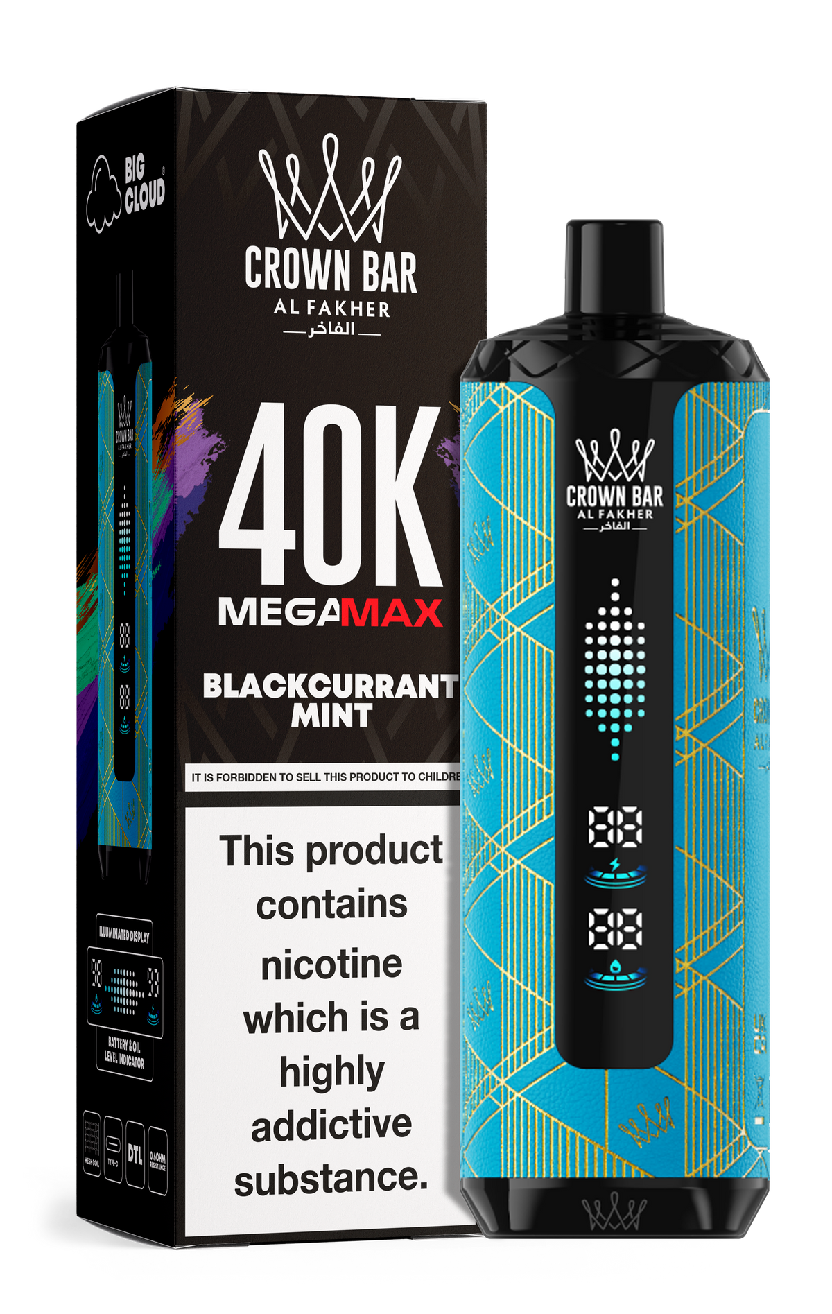 Al Fakher Crown Bar Mega Max 40k Vape
