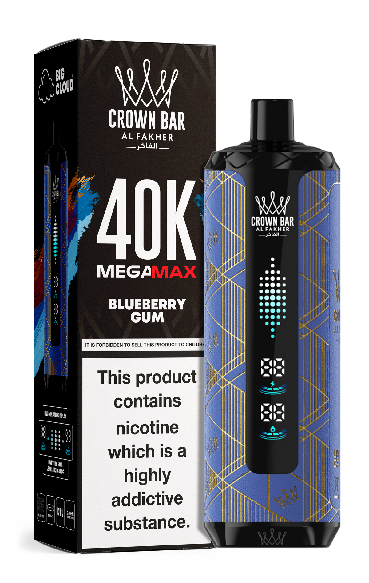 Al Fakher Crown Bar Mega Max 40k Vape