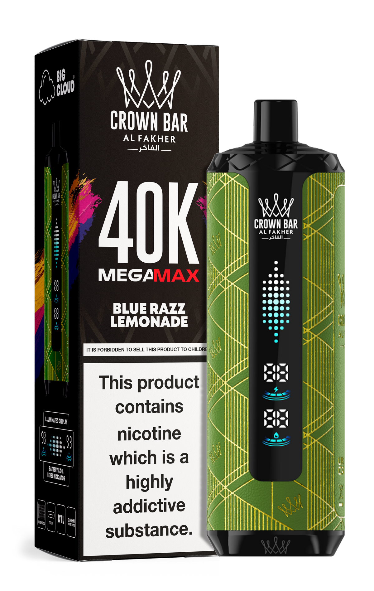 Al Fakher Crown Bar Mega Max 40k Vape
