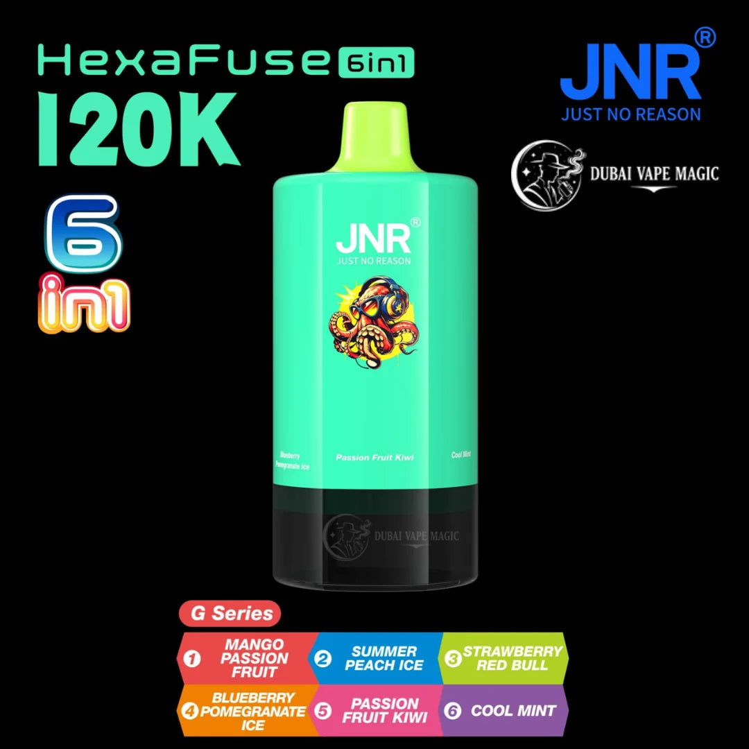 JNR HexaFuse 120K Puffs Disposable Vape
