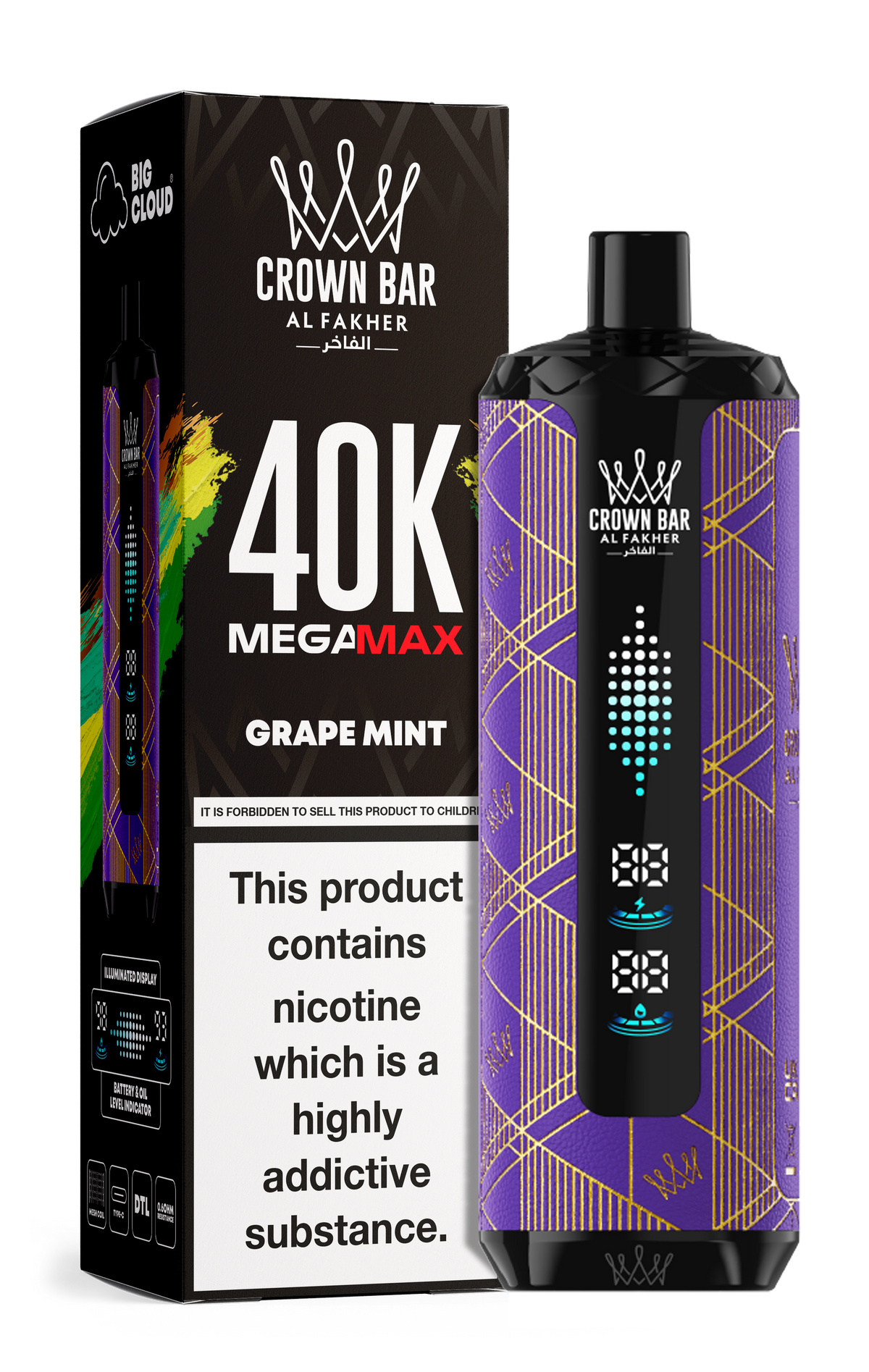 Al Fakher Crown Bar Mega Max 40k Vape