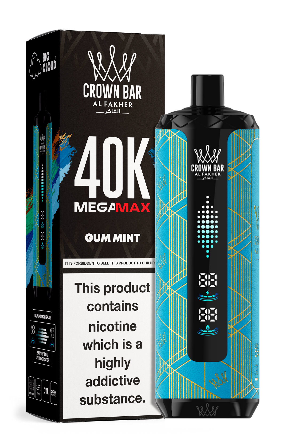 Al Fakher Crown Bar Mega Max 40k Vape