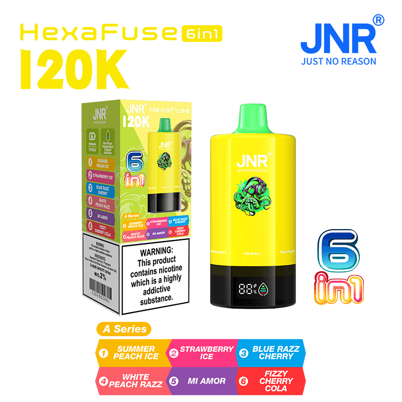 JNR HexaFuse 120K Puffs Disposable Vape