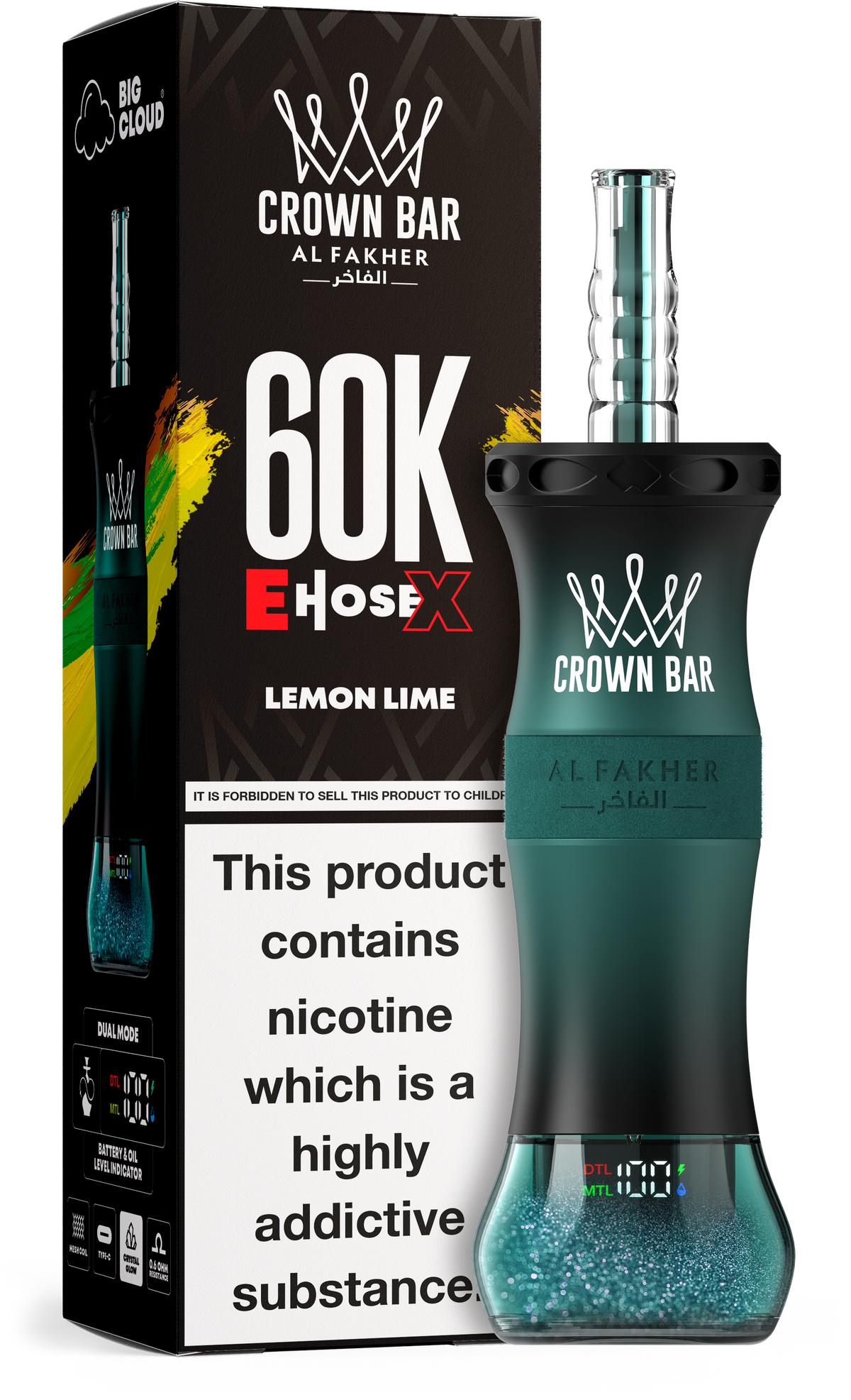 Al Fakher Crown Bar E Hose X 60kVape