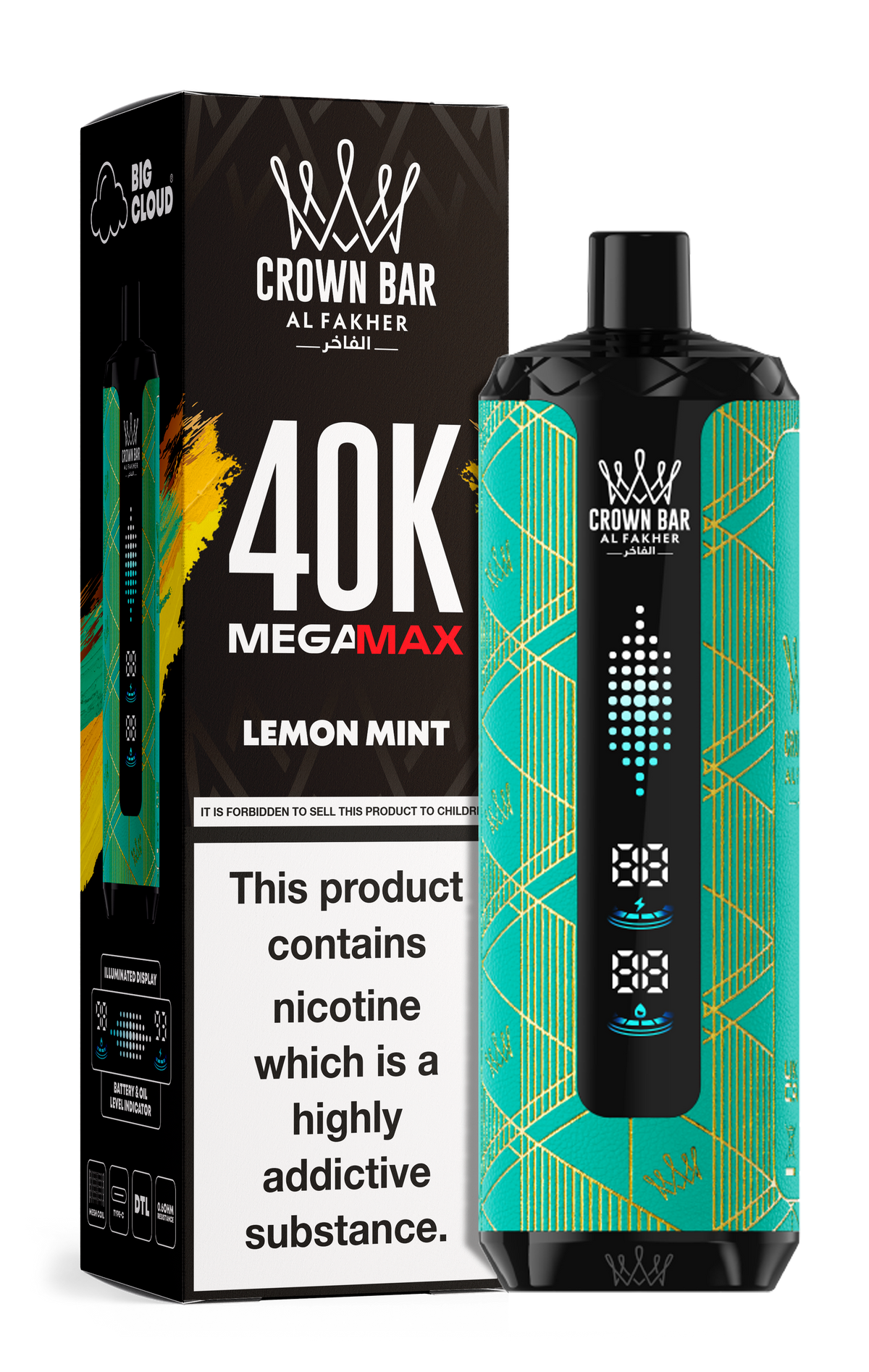 Al Fakher Crown Bar Mega Max 40k Vape