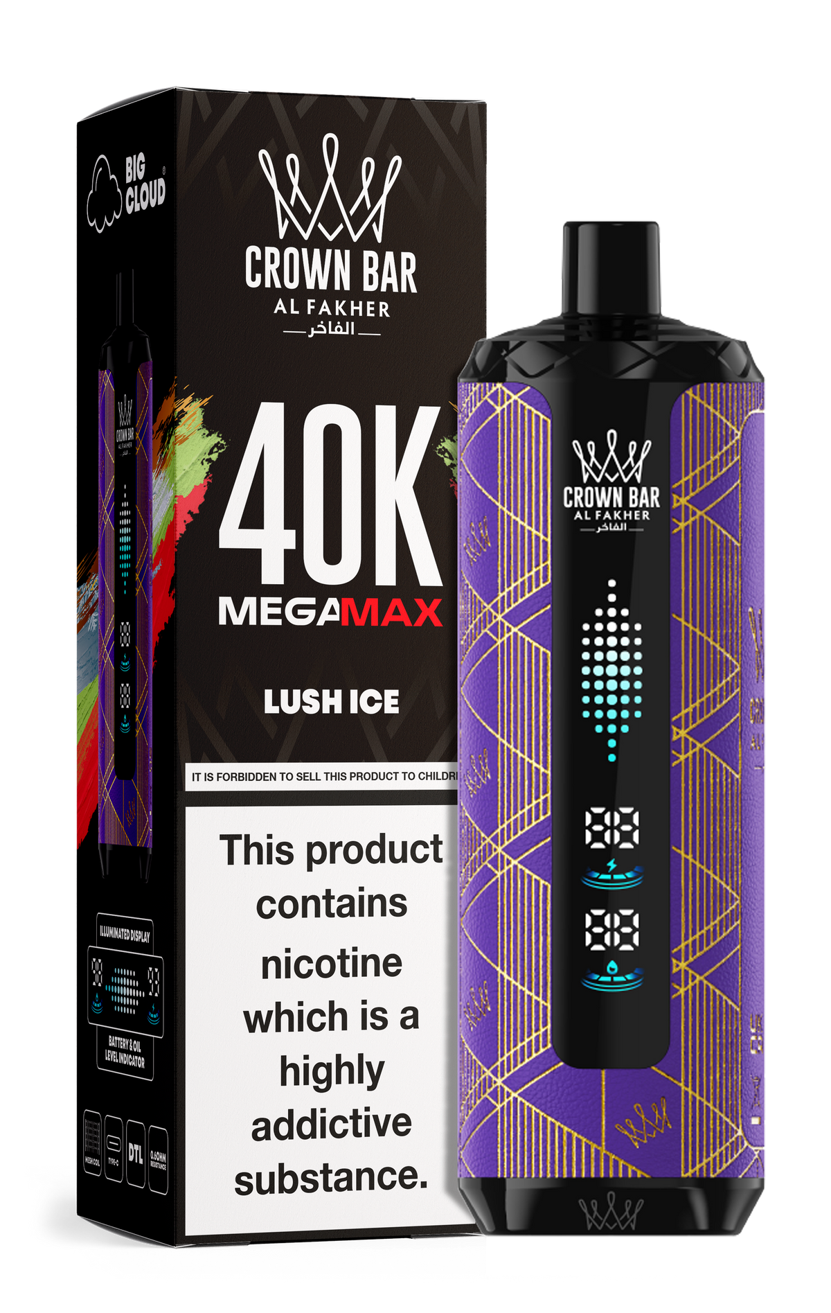 Al Fakher Crown Bar Mega Max 40k Vape