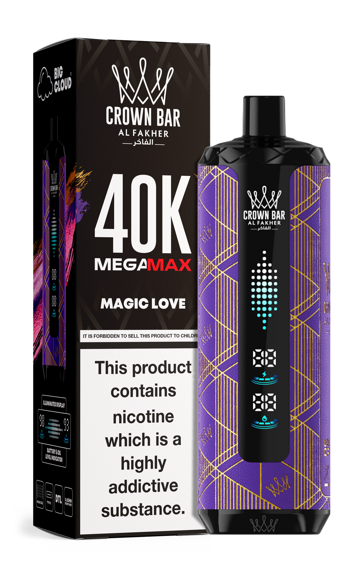 Al Fakher Crown Bar Mega Max 40k Vape