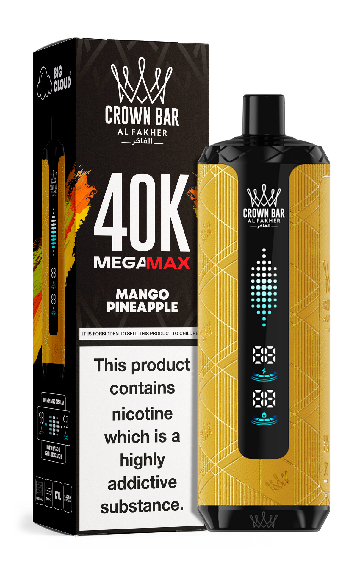 Al Fakher Crown Bar Mega Max 40k Vape