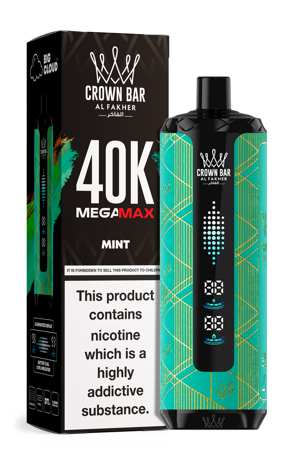 Al Fakher Crown Bar Mega Max 40k Vape