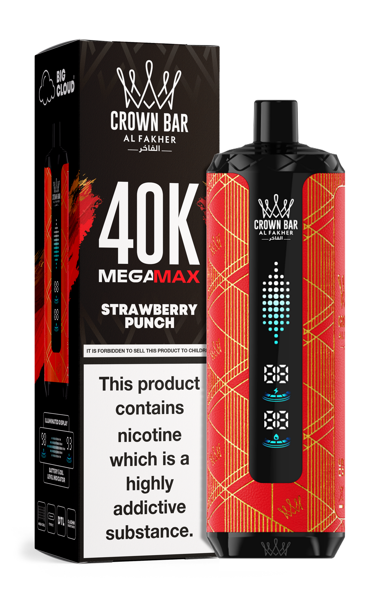 Al Fakher Crown Bar Mega Max 40k Vape