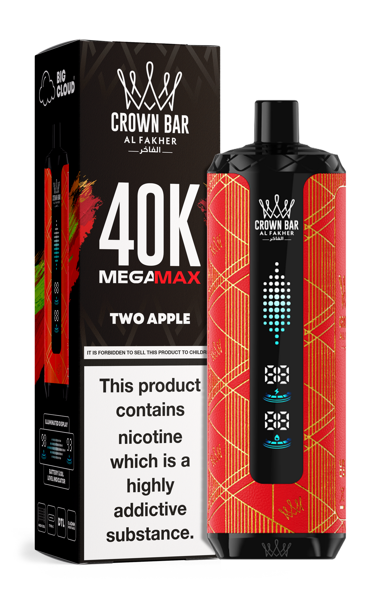 Al Fakher Crown Bar Mega Max 40k Vape