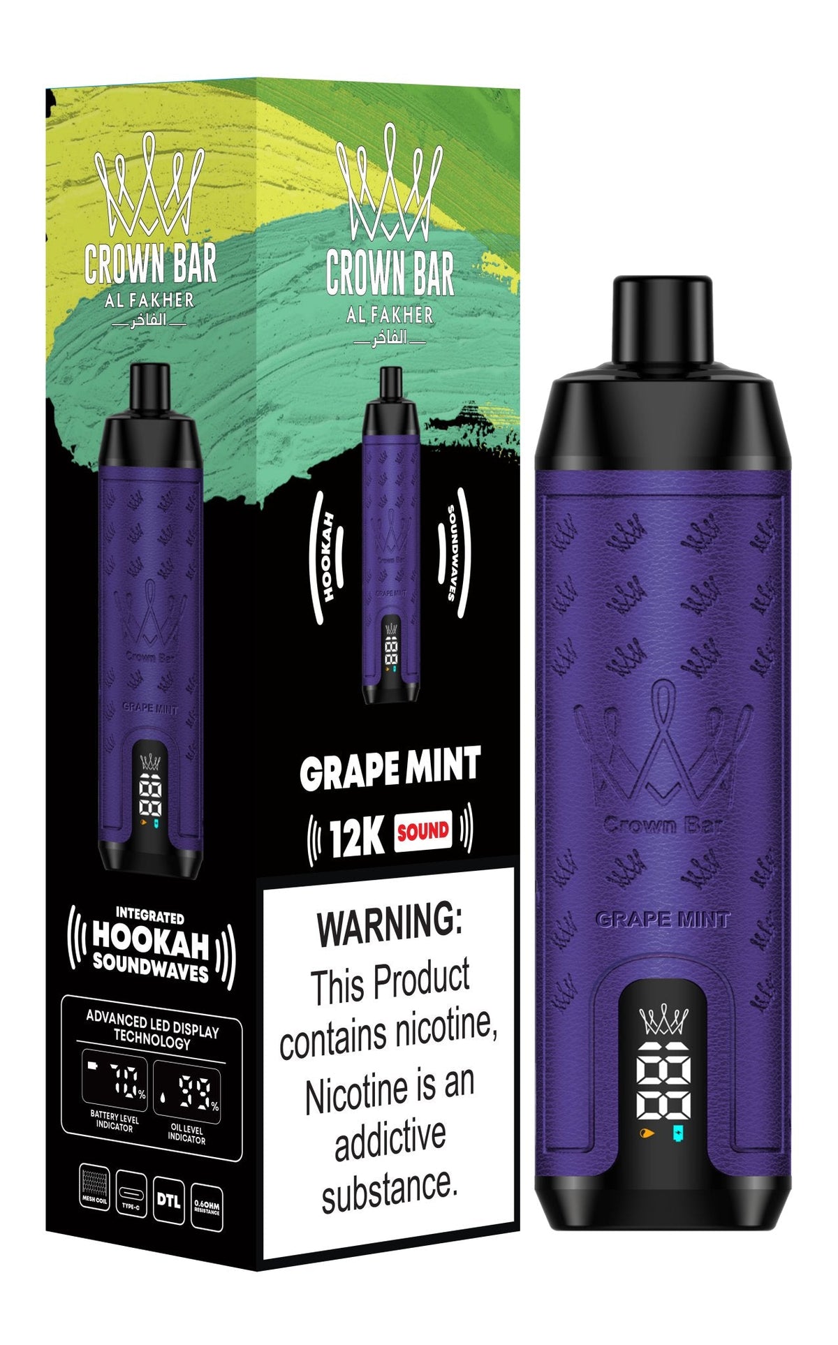 Al Fakher 12000 Puffs Disposable Vape 20mg | Hookah Soundwaves