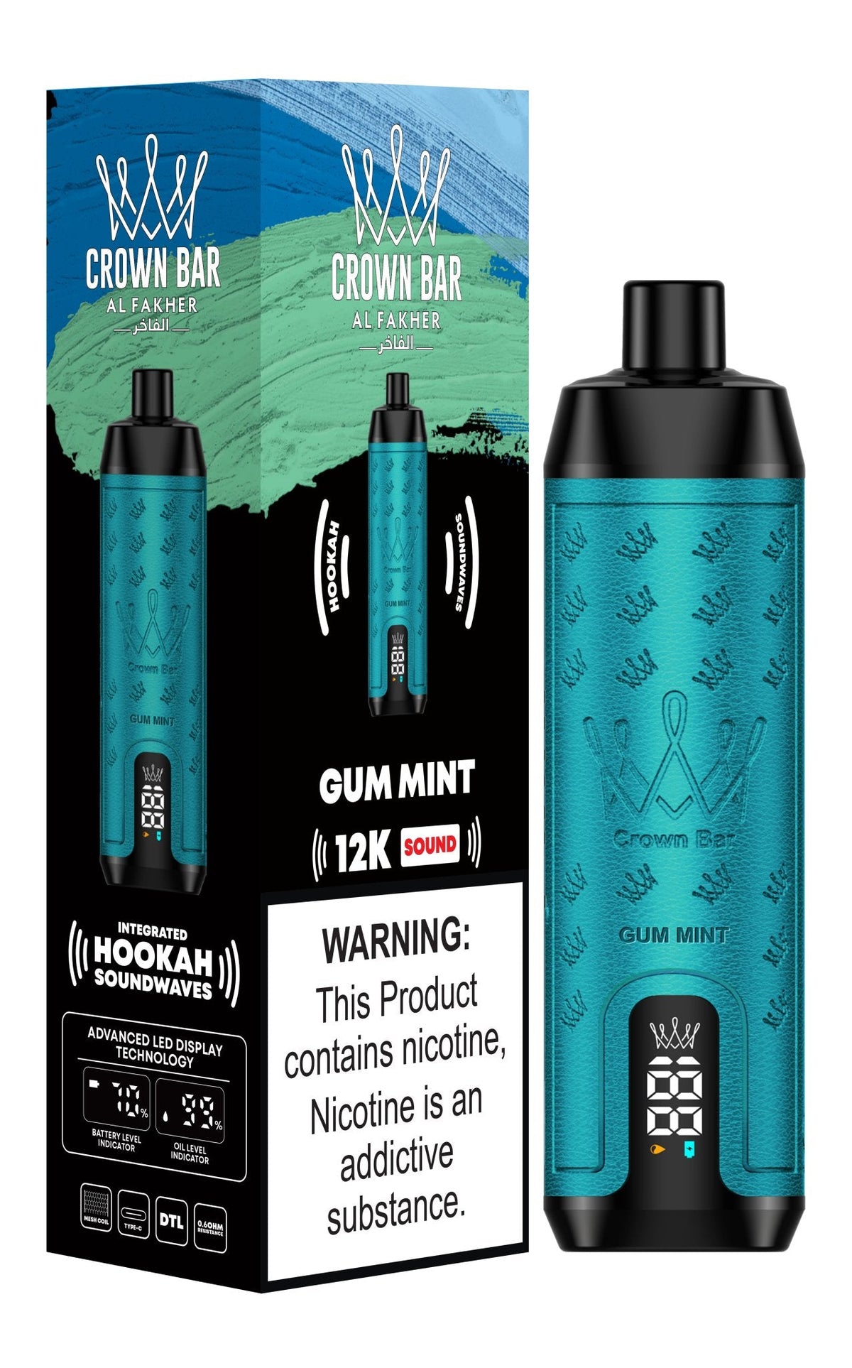 Al Fakher 12000 Puffs Disposable Vape 20mg | Hookah Soundwaves