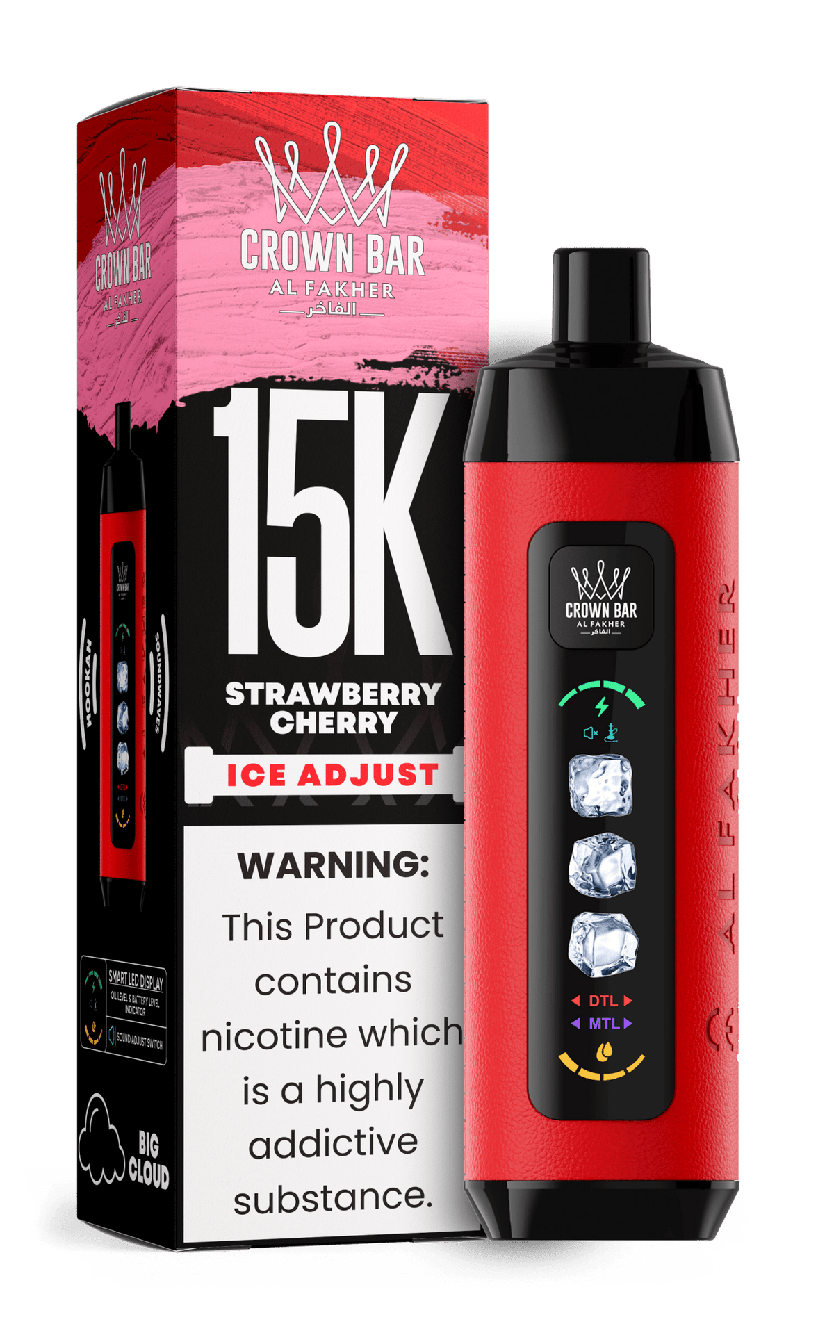 Al Fakher Crown Bar 15k Ice Adjust Vape
