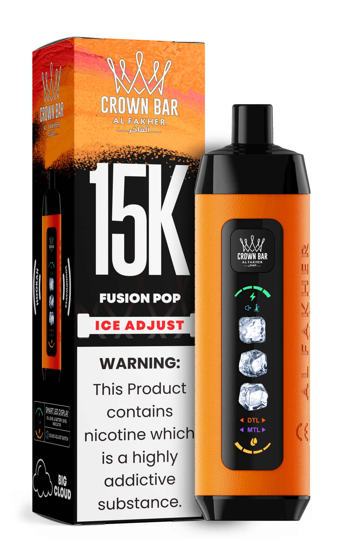 Al Fakher Crown Bar 15k Ice Adjust Vape
