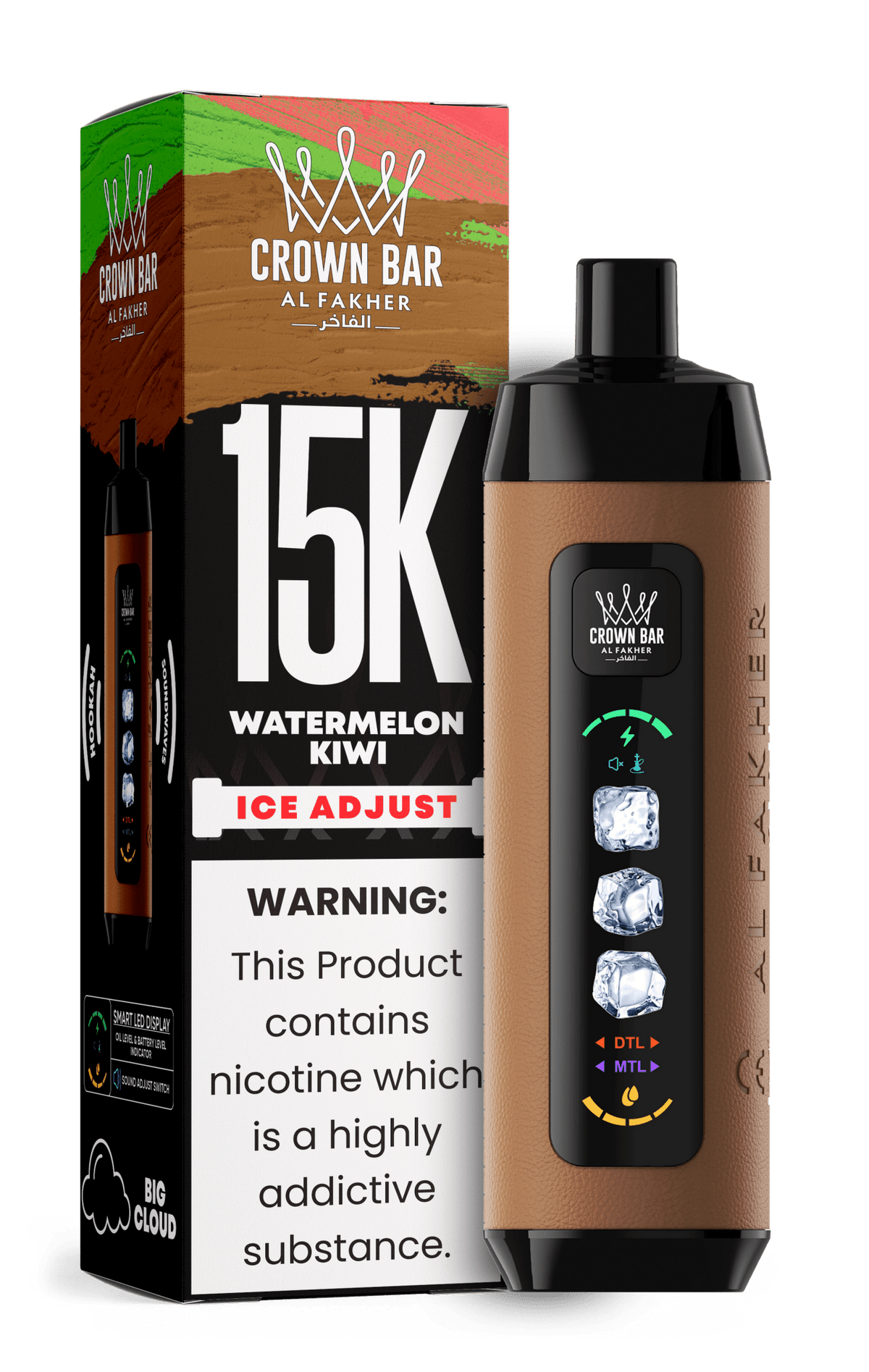 Al Fakher Crown Bar 15k Ice Adjust Vape