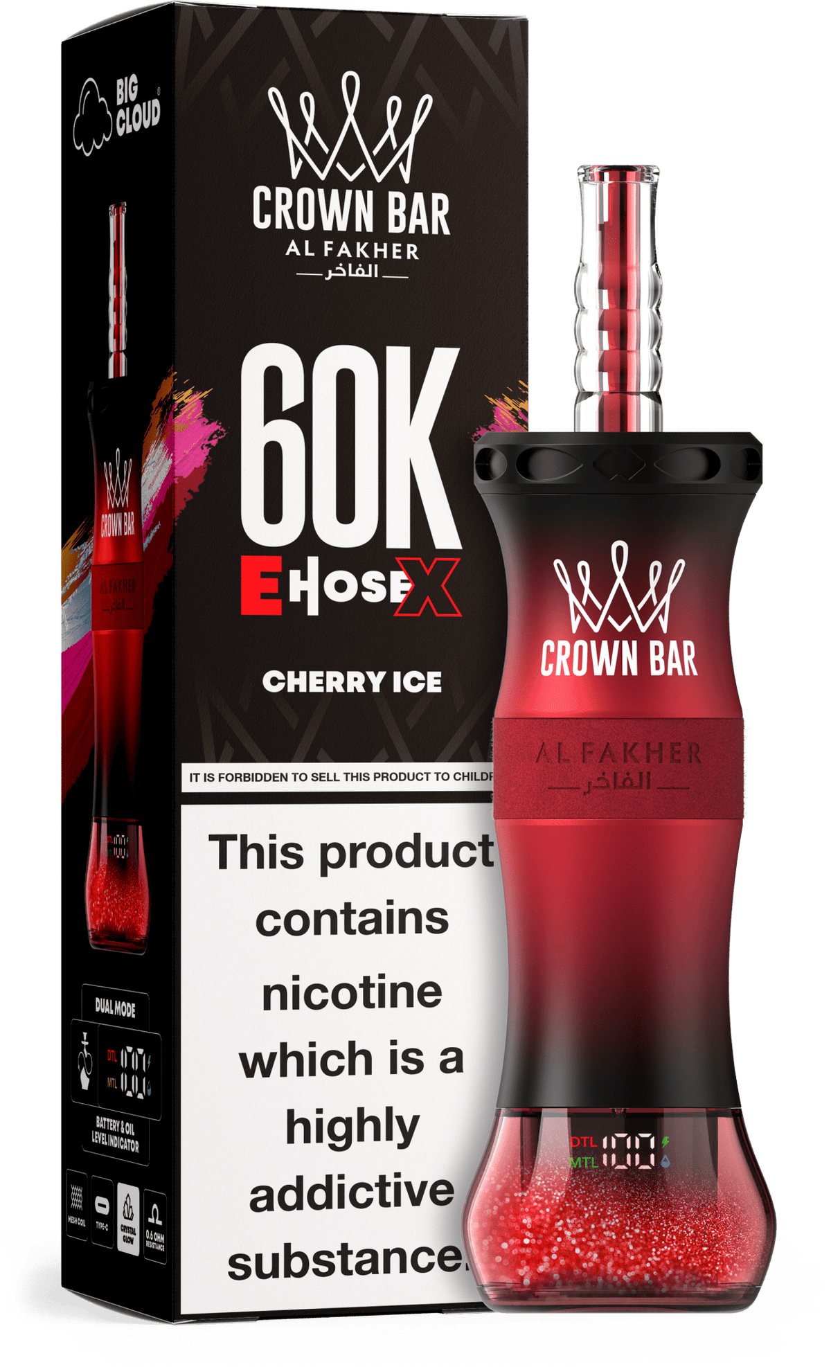 Al Fakher Crown Bar E Hose X 60k Vape