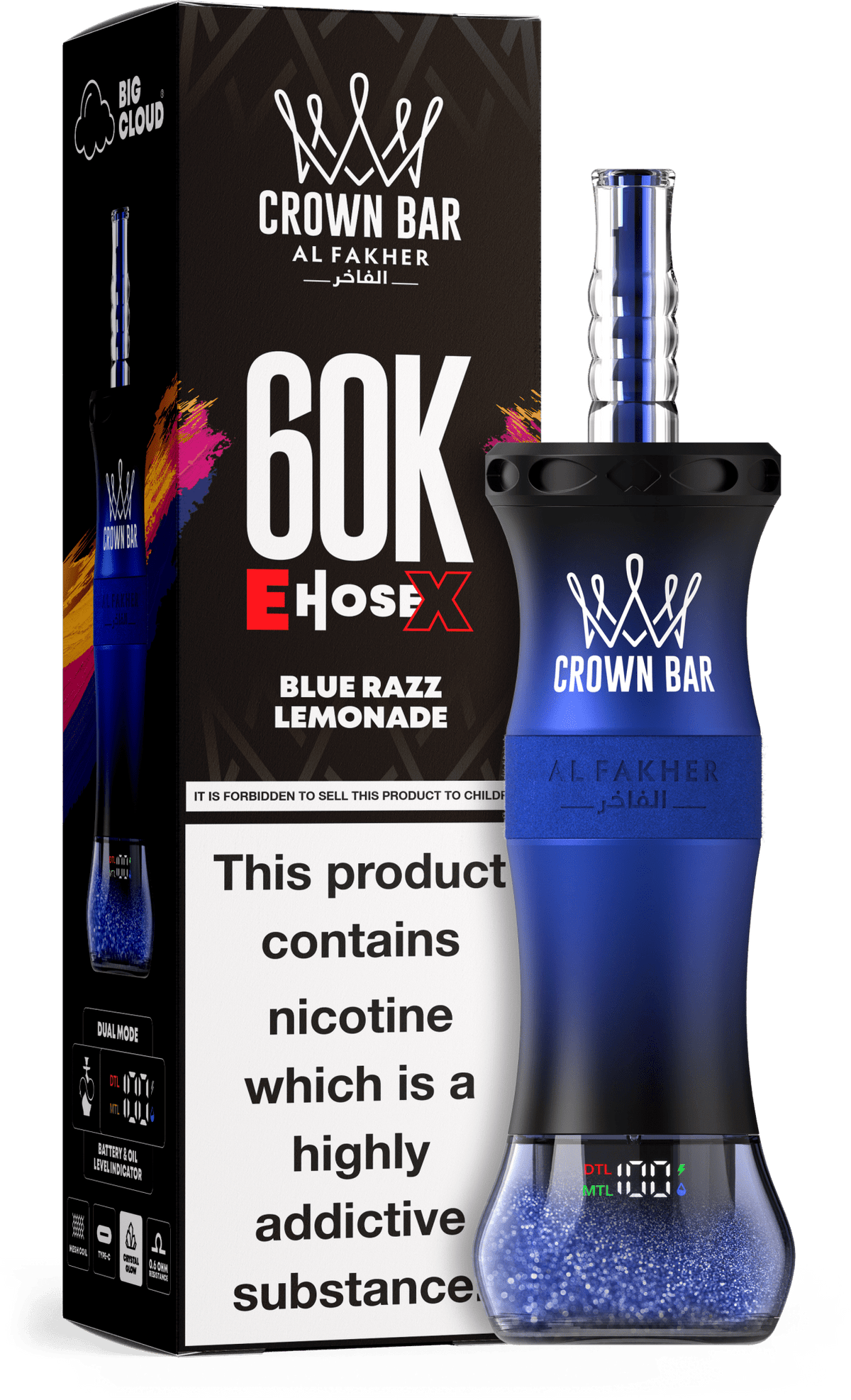 Al Fakher Crown Bar E Hose X 60k Vape
