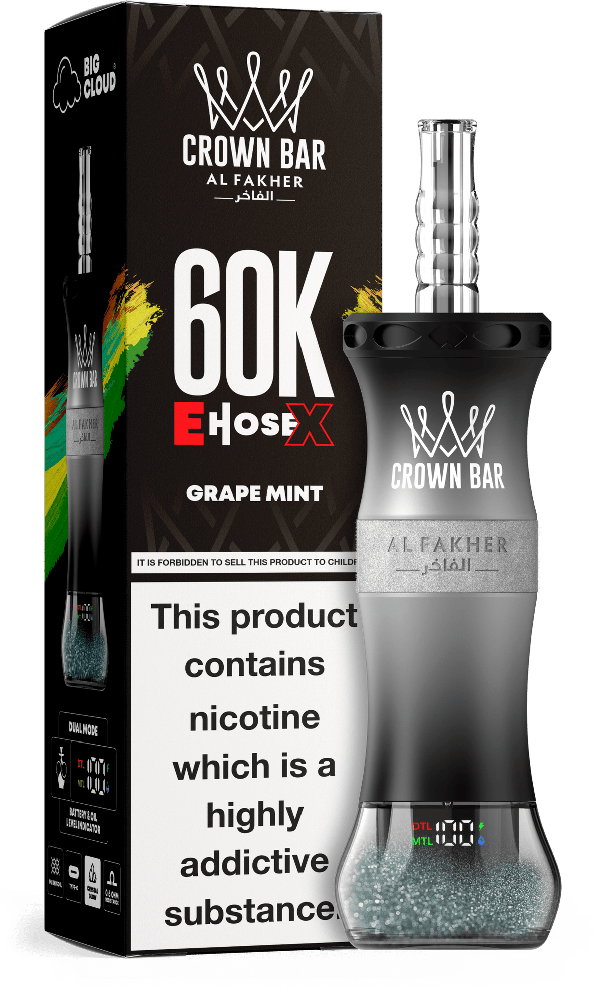 Al Fakher Crown Bar E Hose X 60k Vape