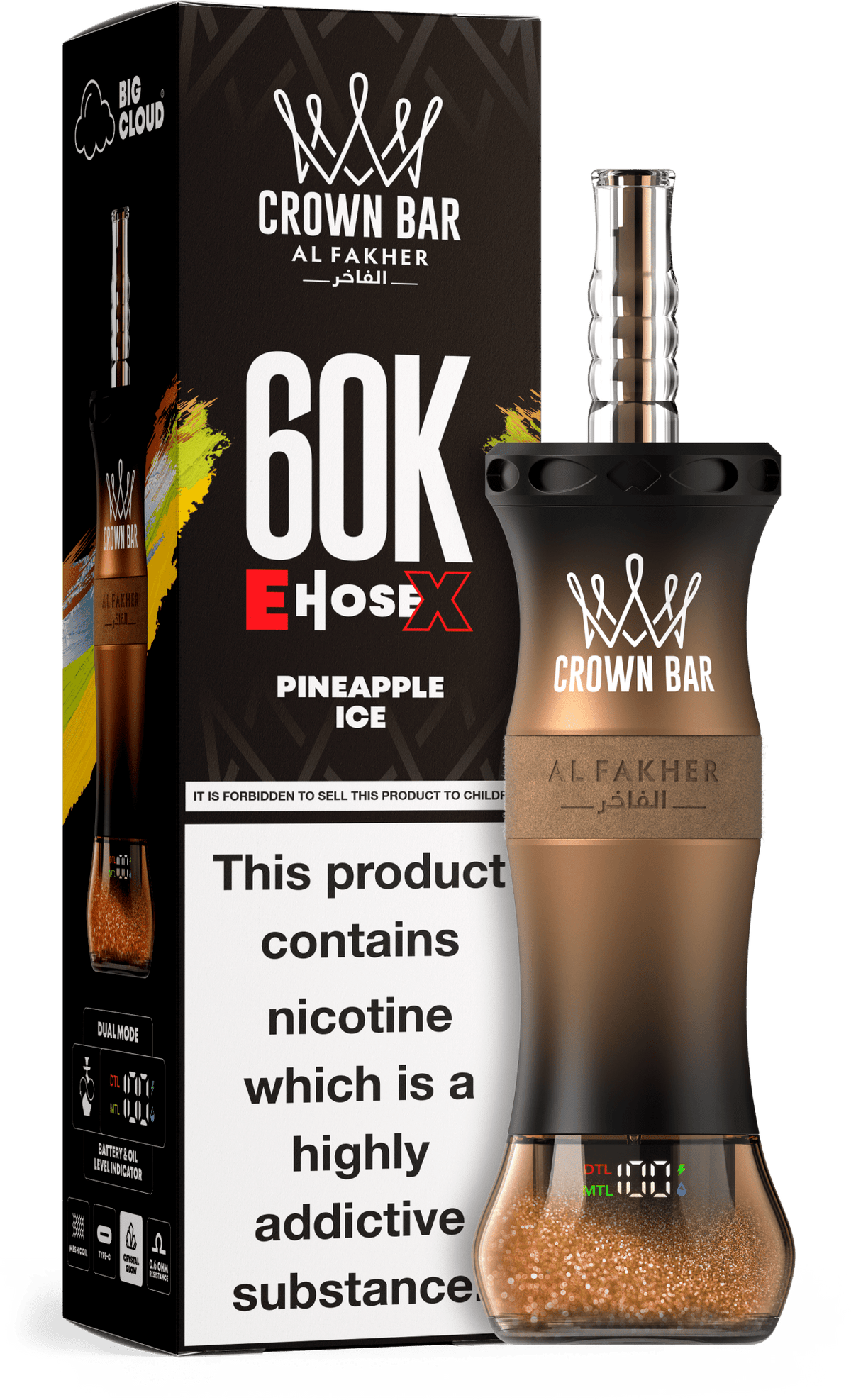 Al Fakher Crown Bar E Hose X 60k Vape