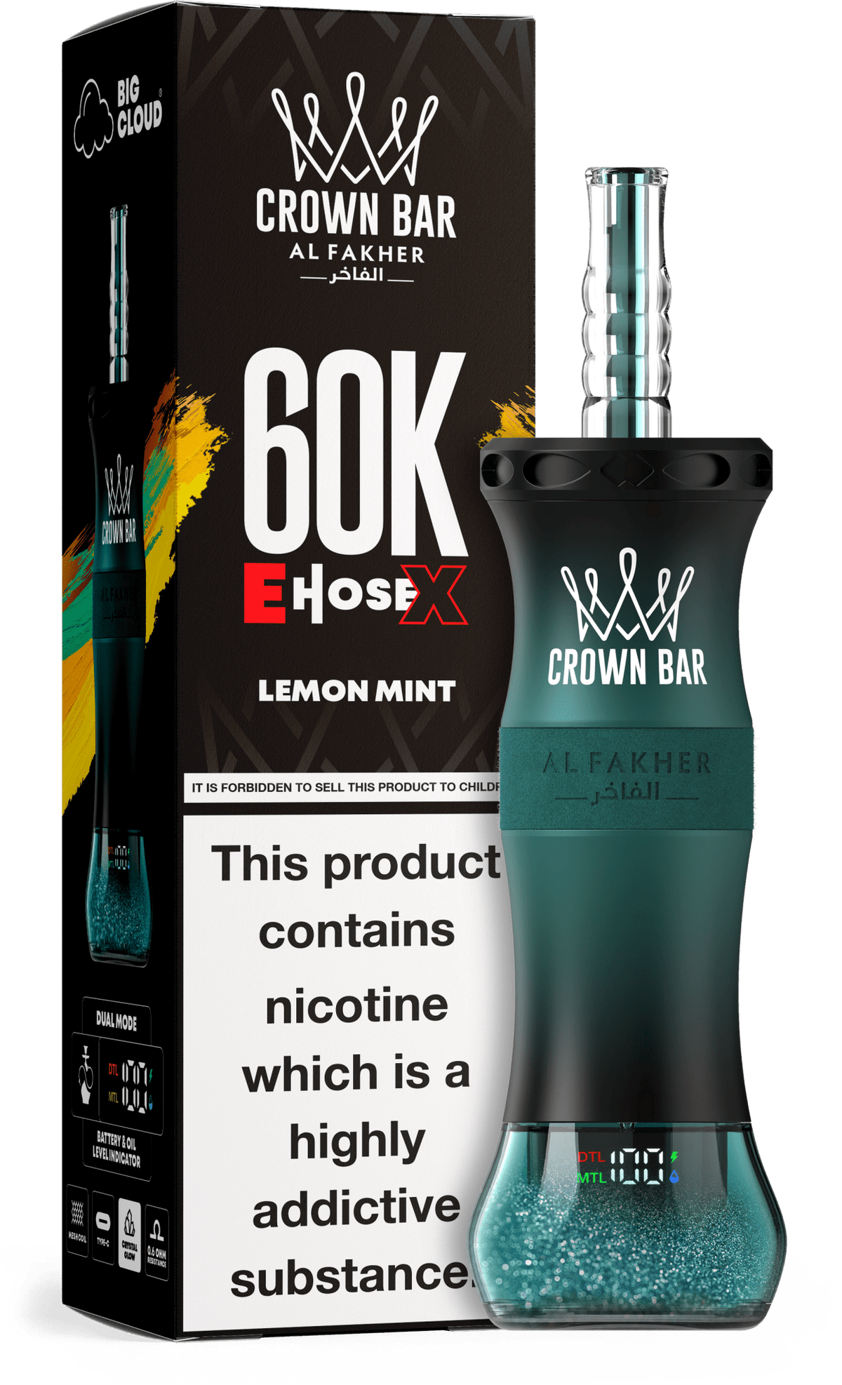 Al Fakher Crown Bar E Hose X 60k Vape
