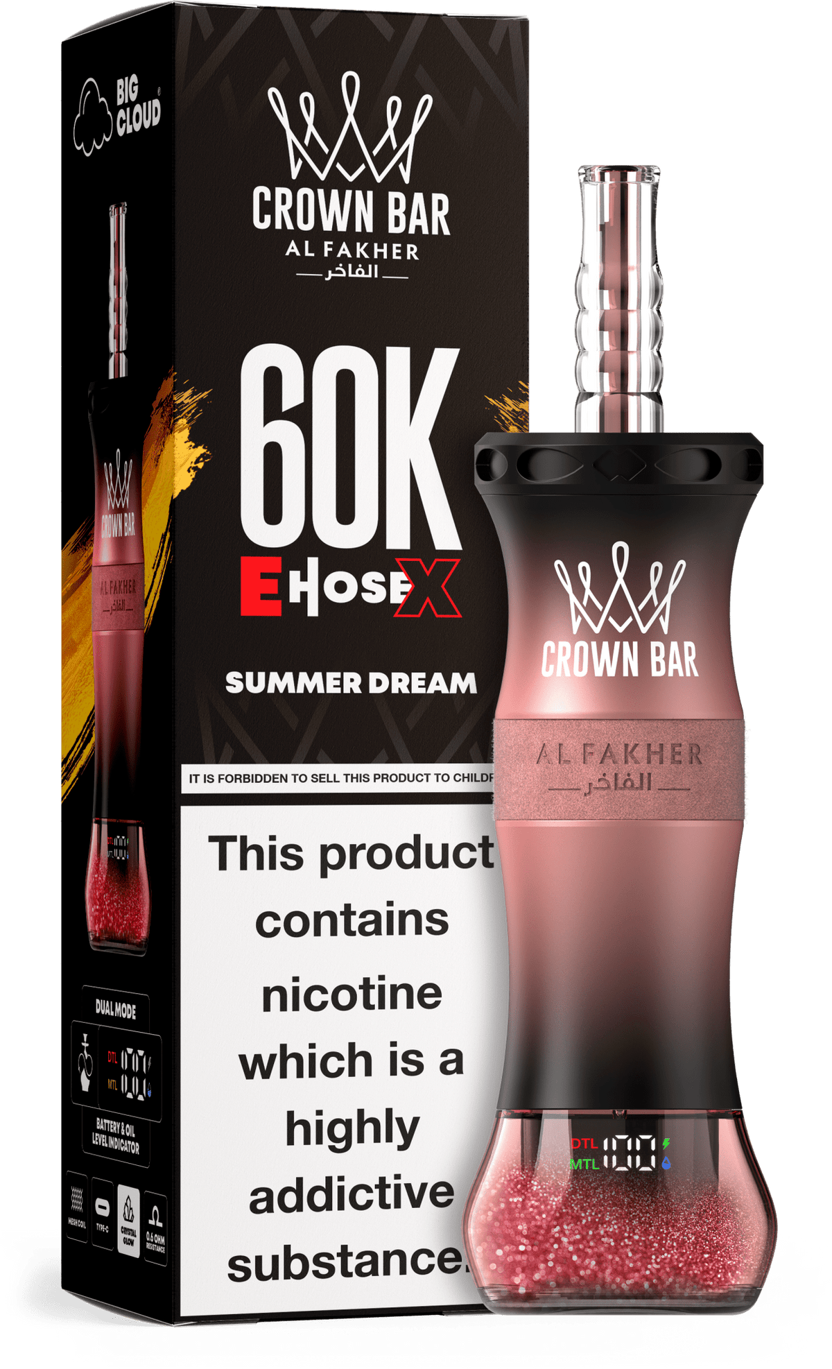 Al Fakher Crown Bar E Hose X 60k Vape