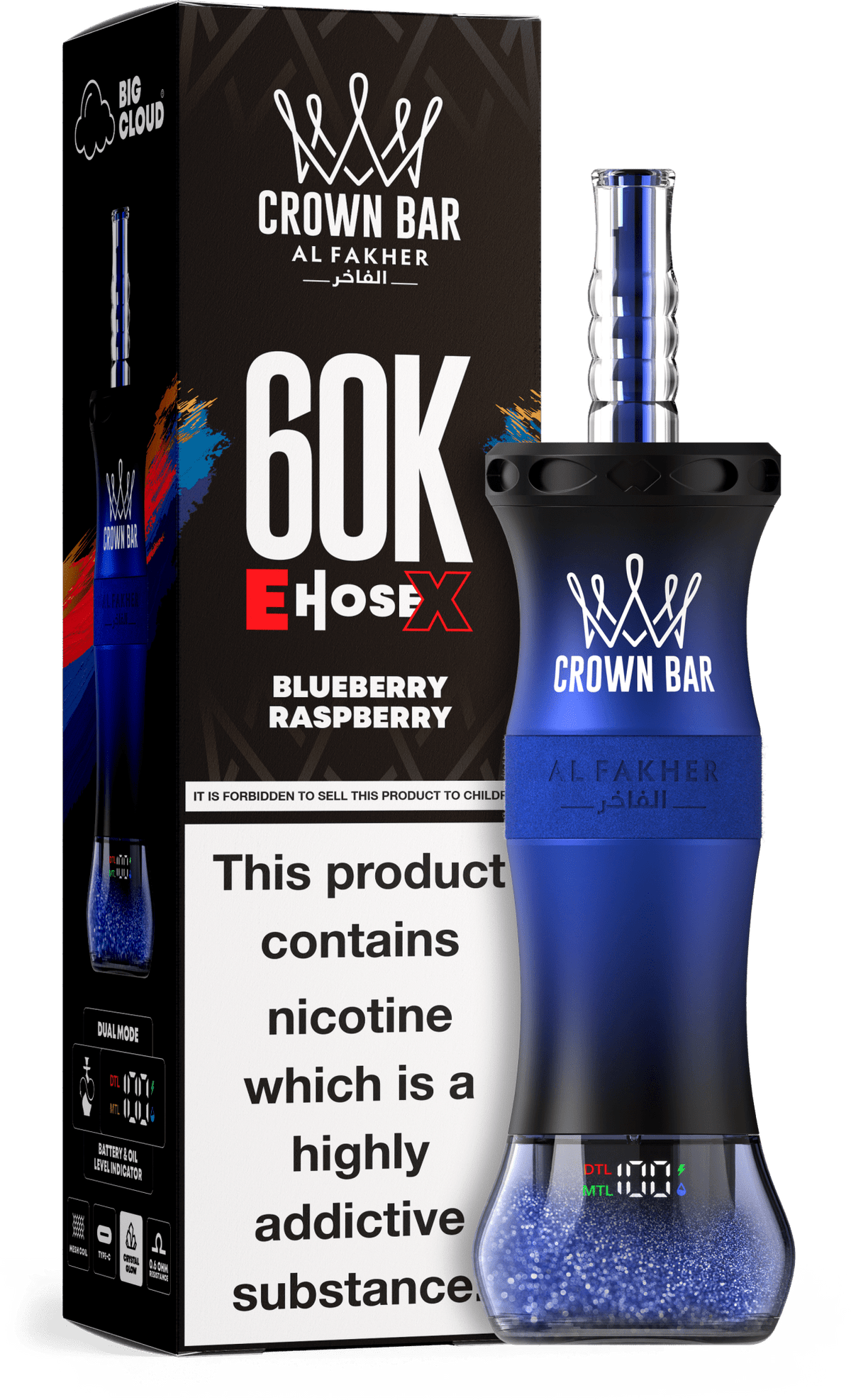 Al Fakher Crown Bar E Hose X 60k Vape