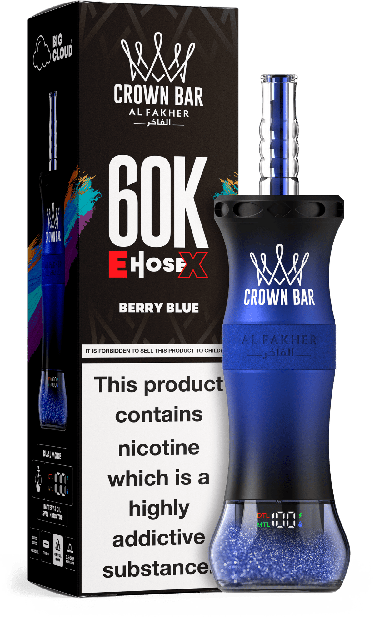 Al Fakher Crown Bar E Hose X 60k Vape
