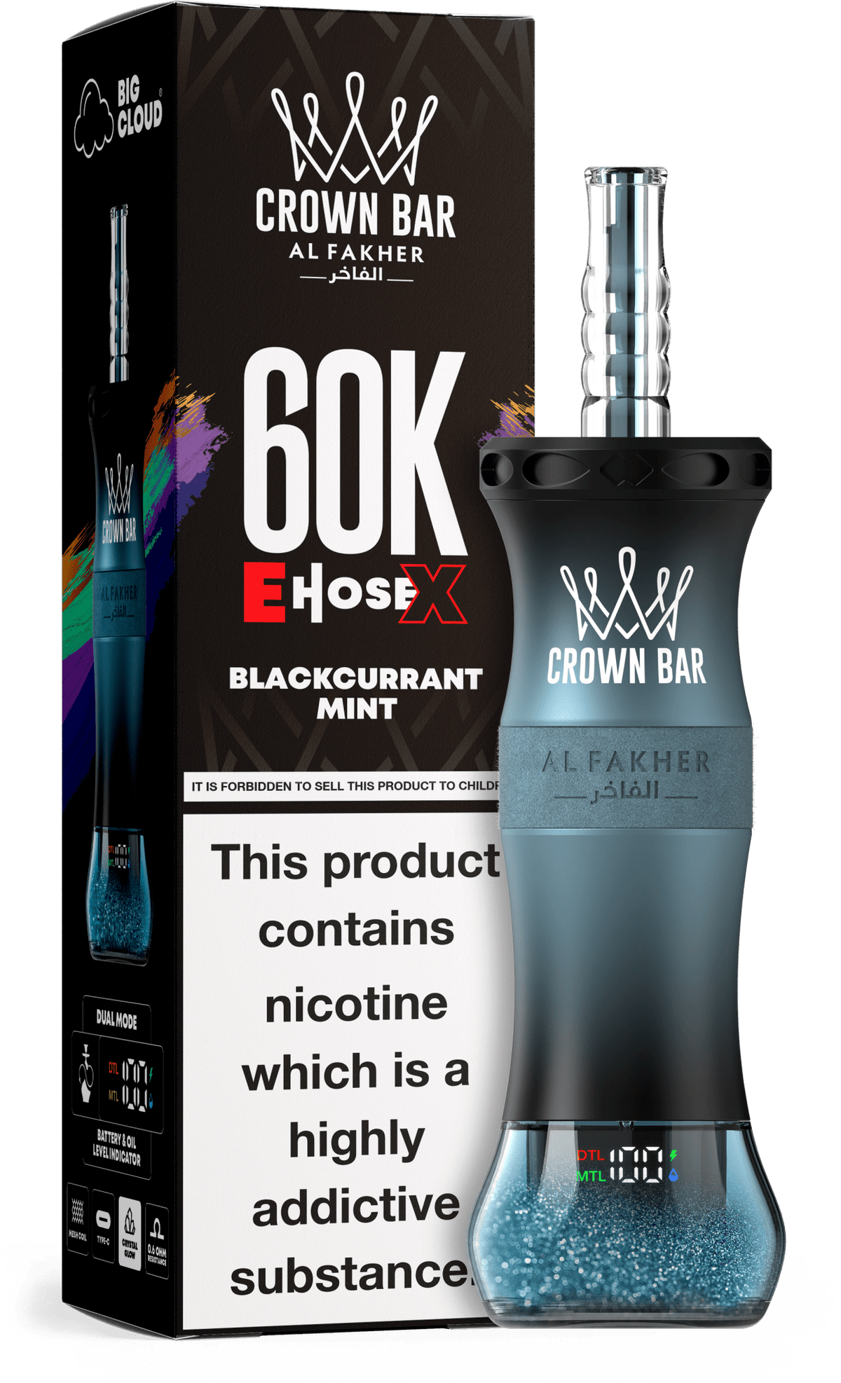 Al Fakher Crown Bar E Hose X 60k Vape