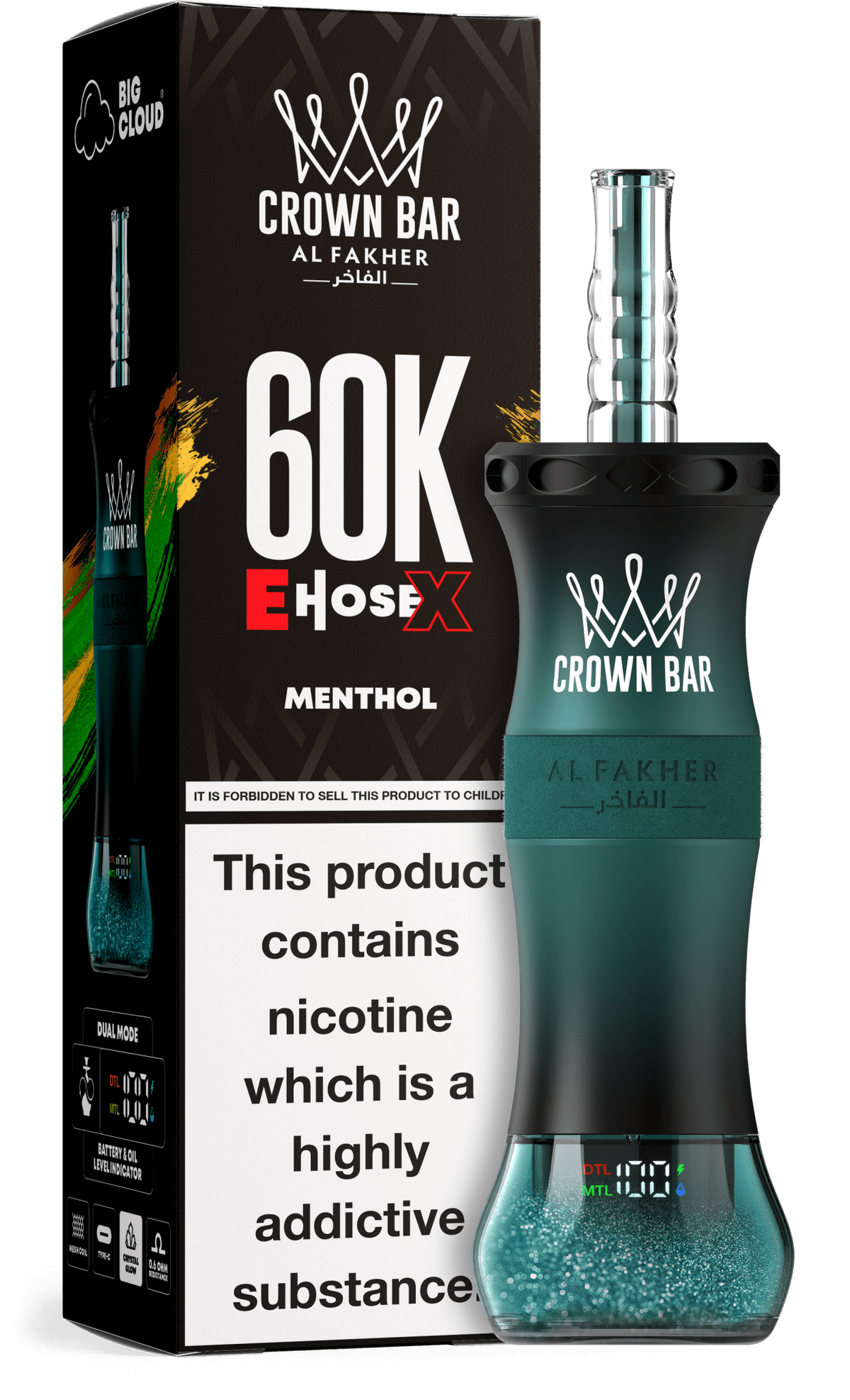 Al Fakher Crown Bar E Hose X 60k Vape