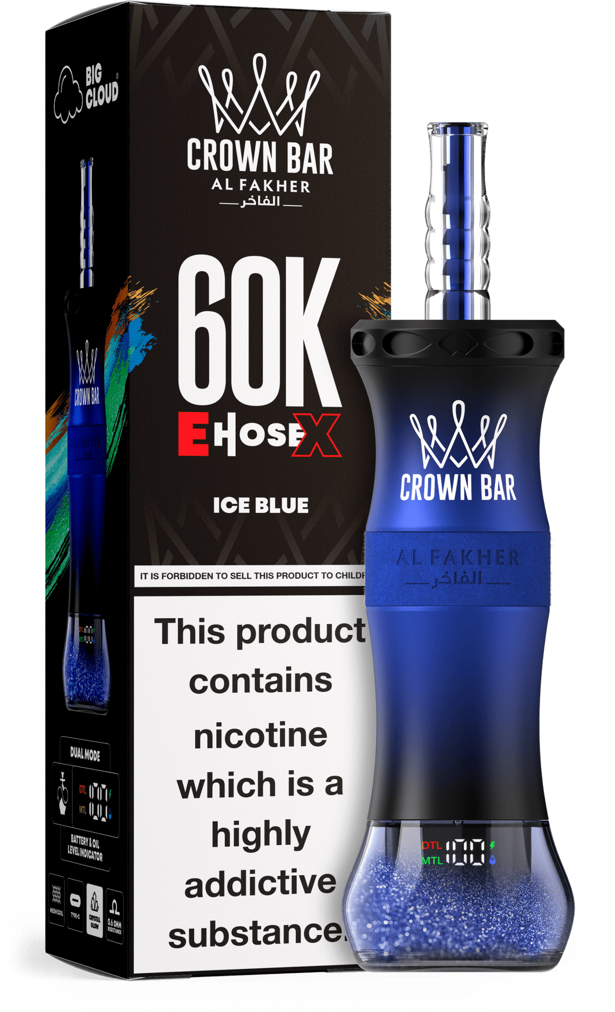 Al Fakher Crown Bar E Hose X 60k Vape