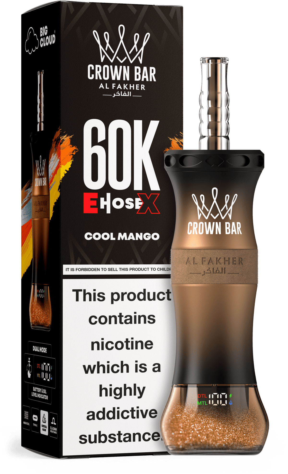 Al Fakher Crown Bar E Hose X 60k Vape