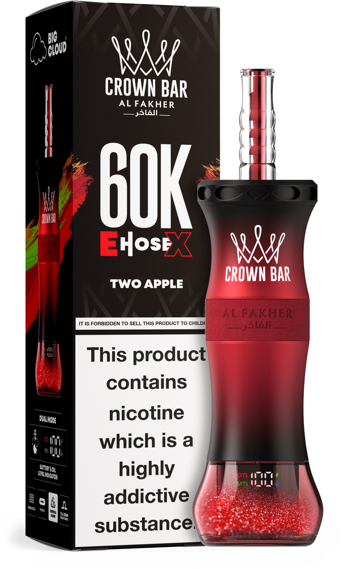 Al Fakher Crown Bar E Hose X 60k Vape