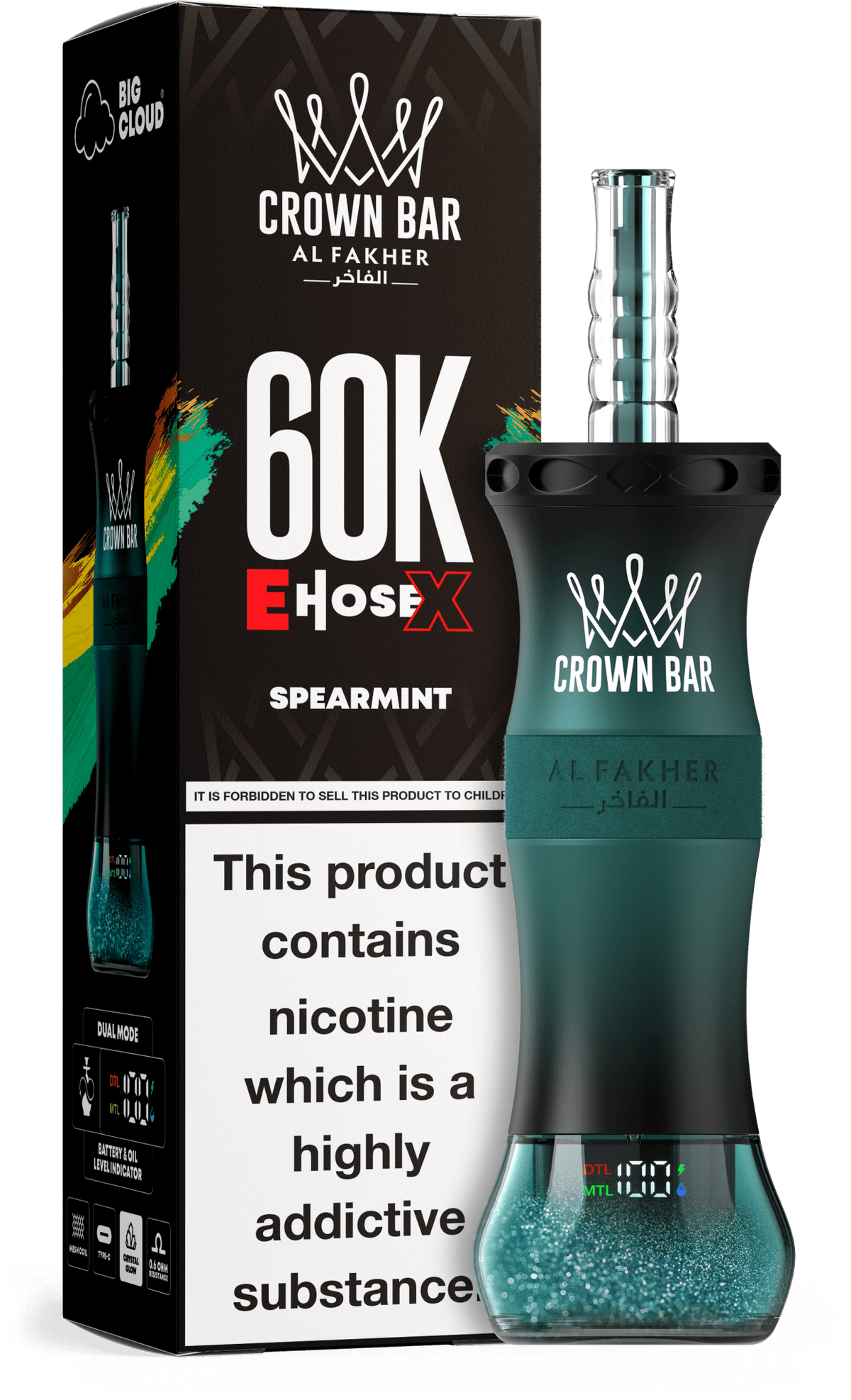 Al Fakher Crown Bar E Hose X 60k Vape