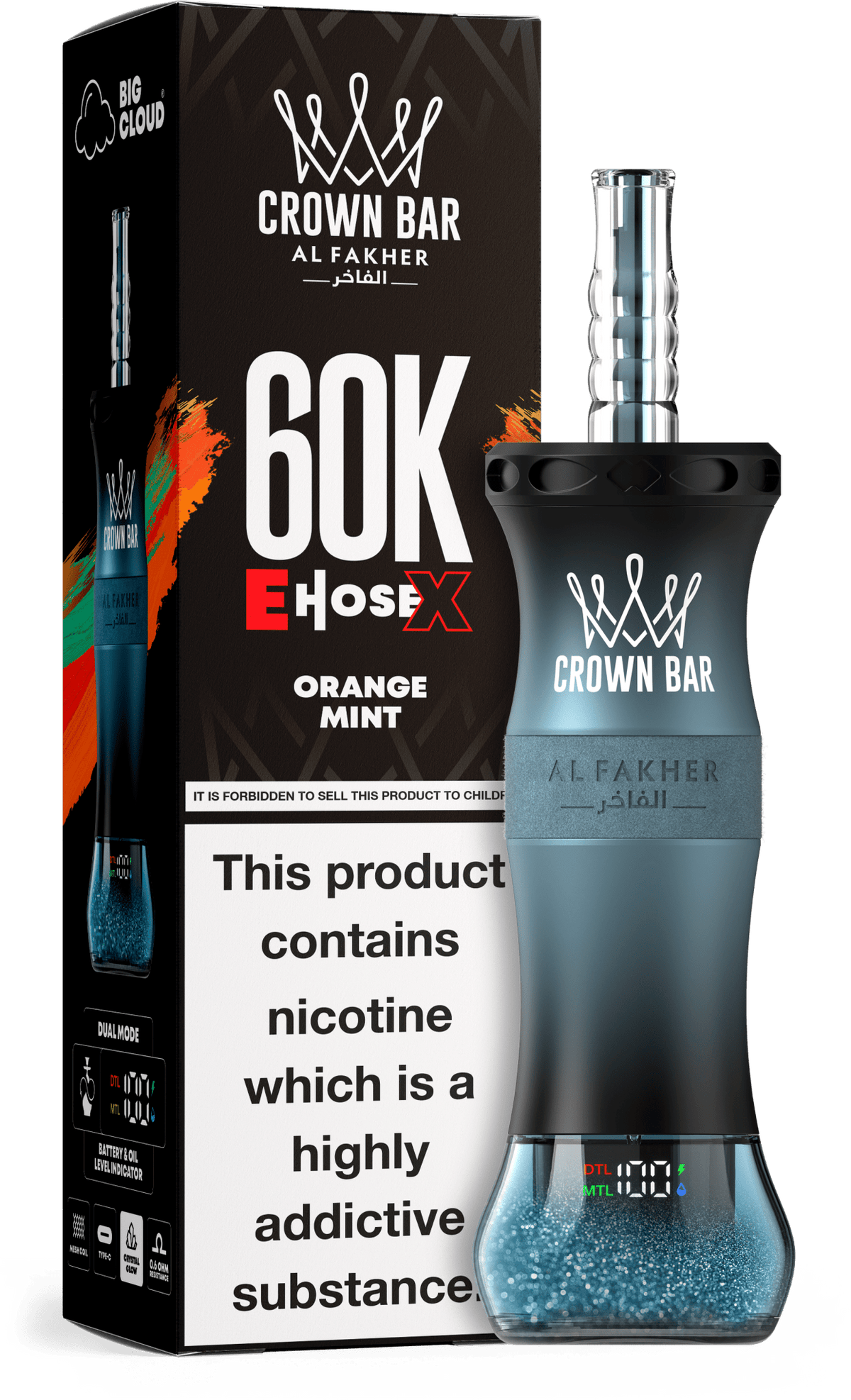 Al Fakher Crown Bar E Hose X 60k Vape