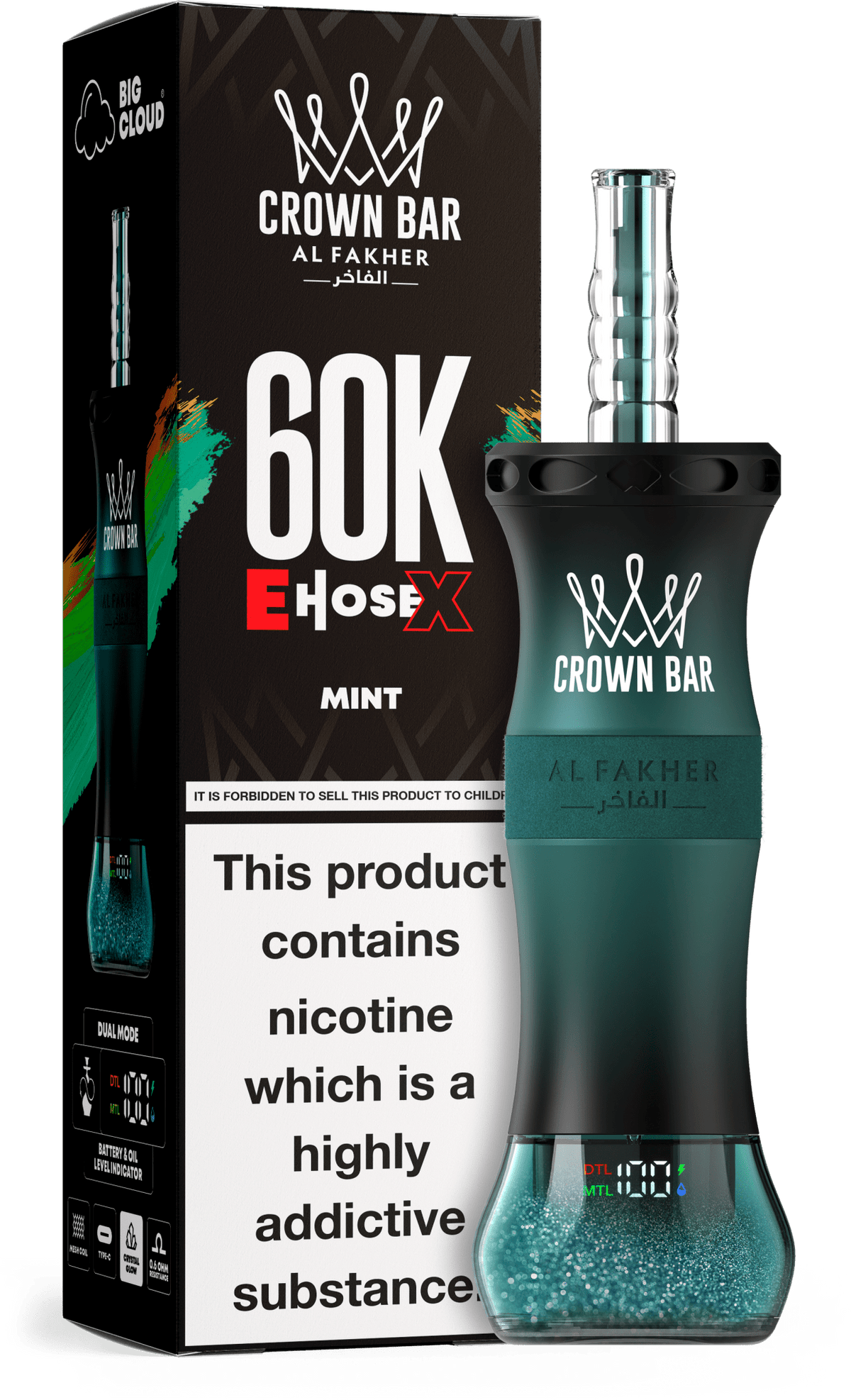 Al Fakher Crown Bar E Hose X 60k Vape
