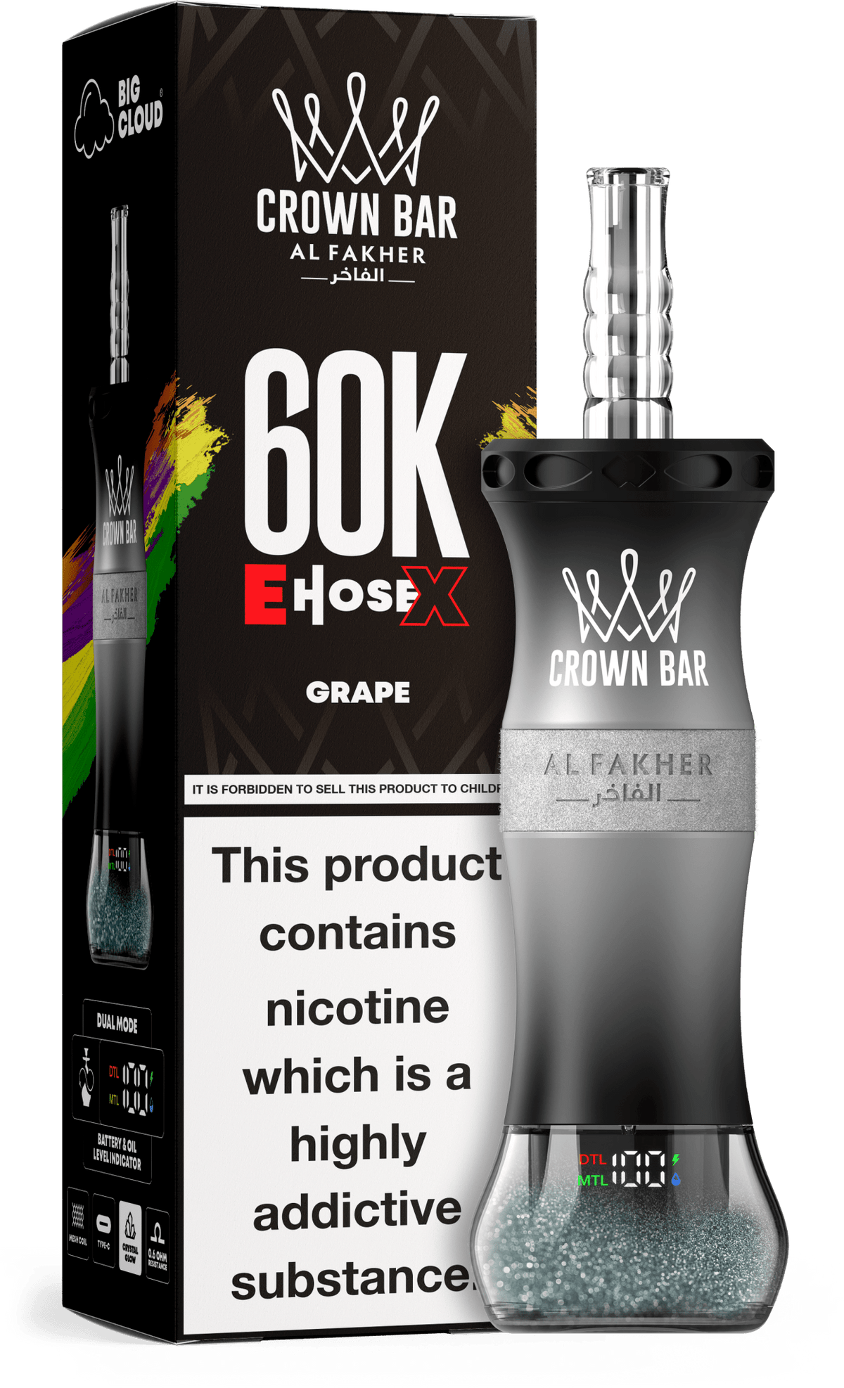 Al Fakher Crown Bar E Hose X 60k Vape