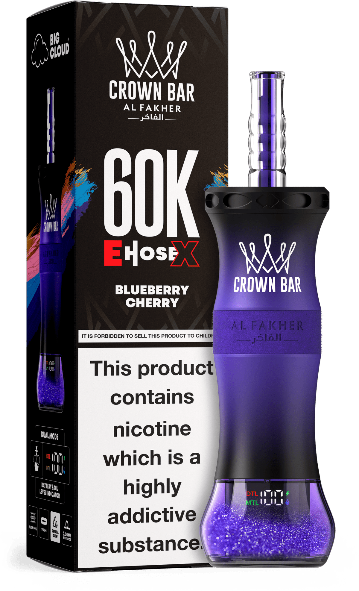Al Fakher Crown Bar E Hose X 60k Vape