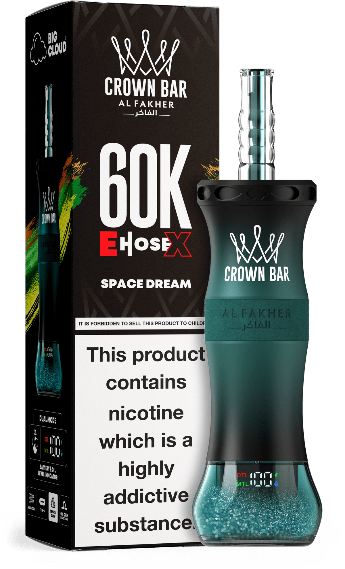 Al Fakher Crown Bar E Hose X 60k Vape