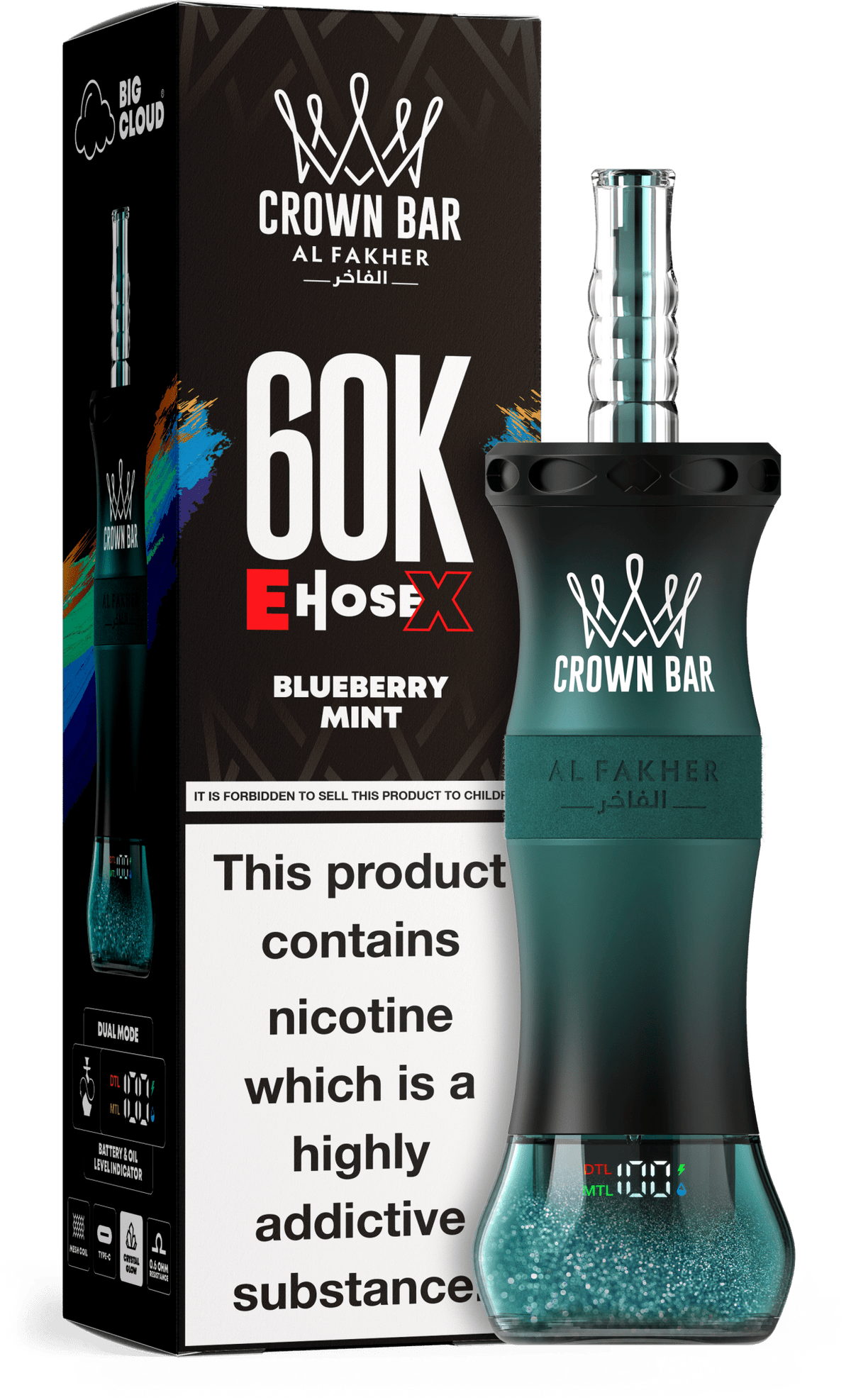 Al Fakher Crown Bar E Hose X 60k Vape