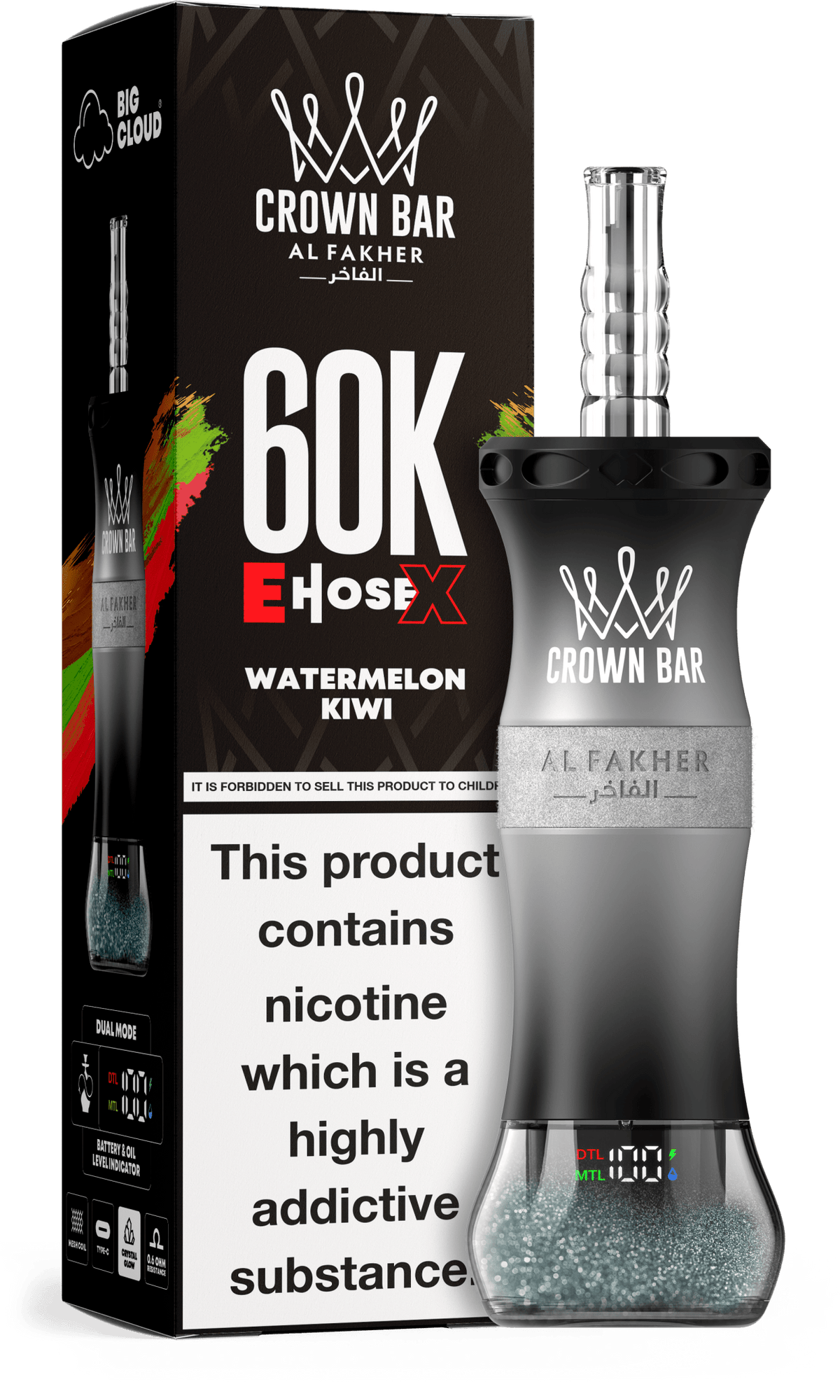 Al Fakher Crown Bar E Hose X 60k Vape