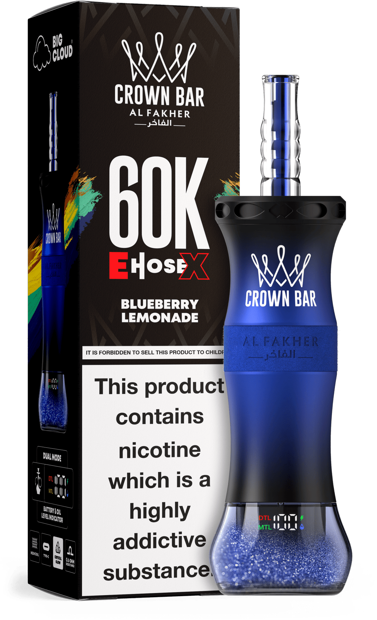 Al Fakher Crown Bar E Hose X 60k Vape