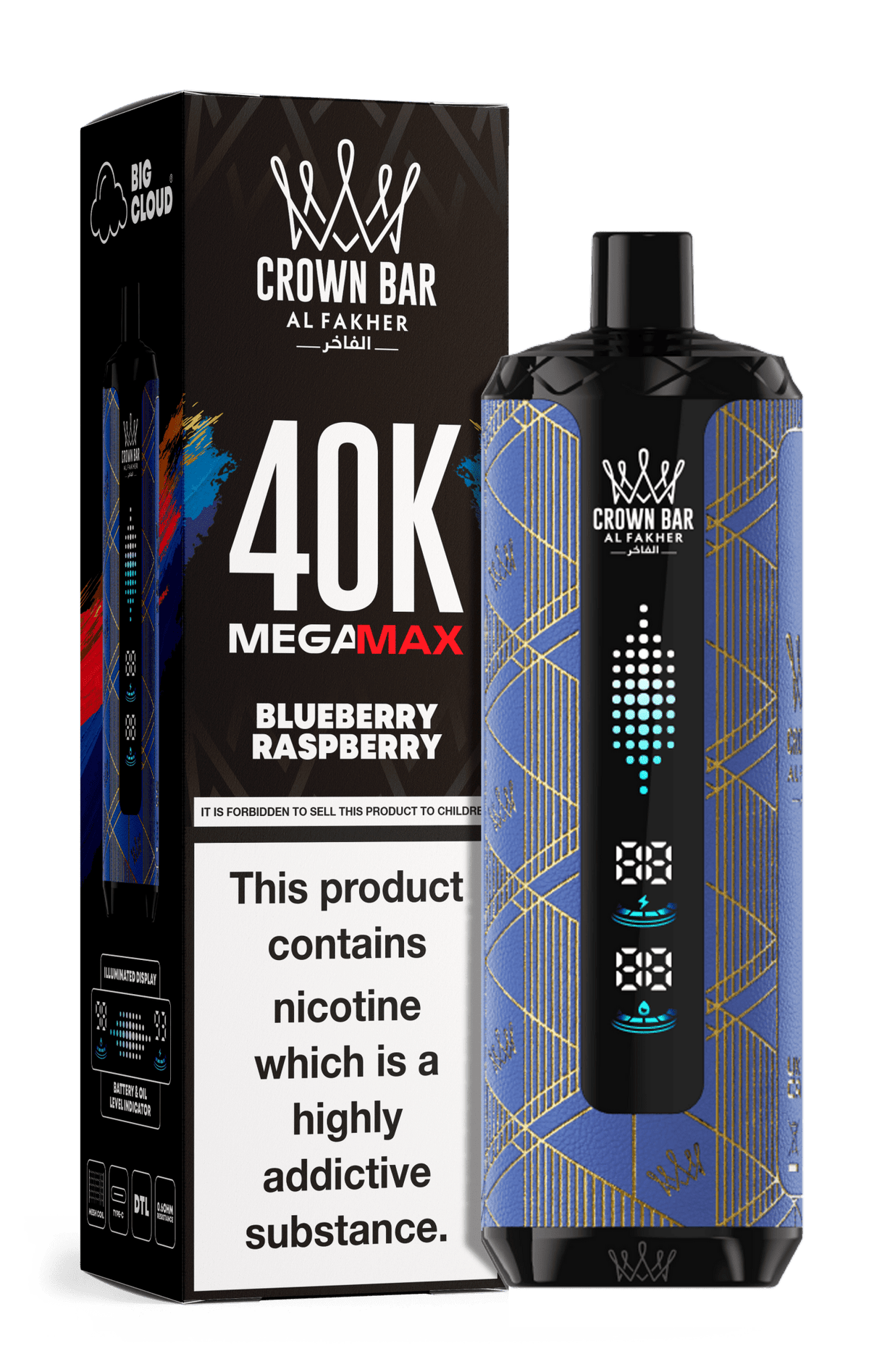 Al Fakher Crown Bar Mega Max 40k Vape