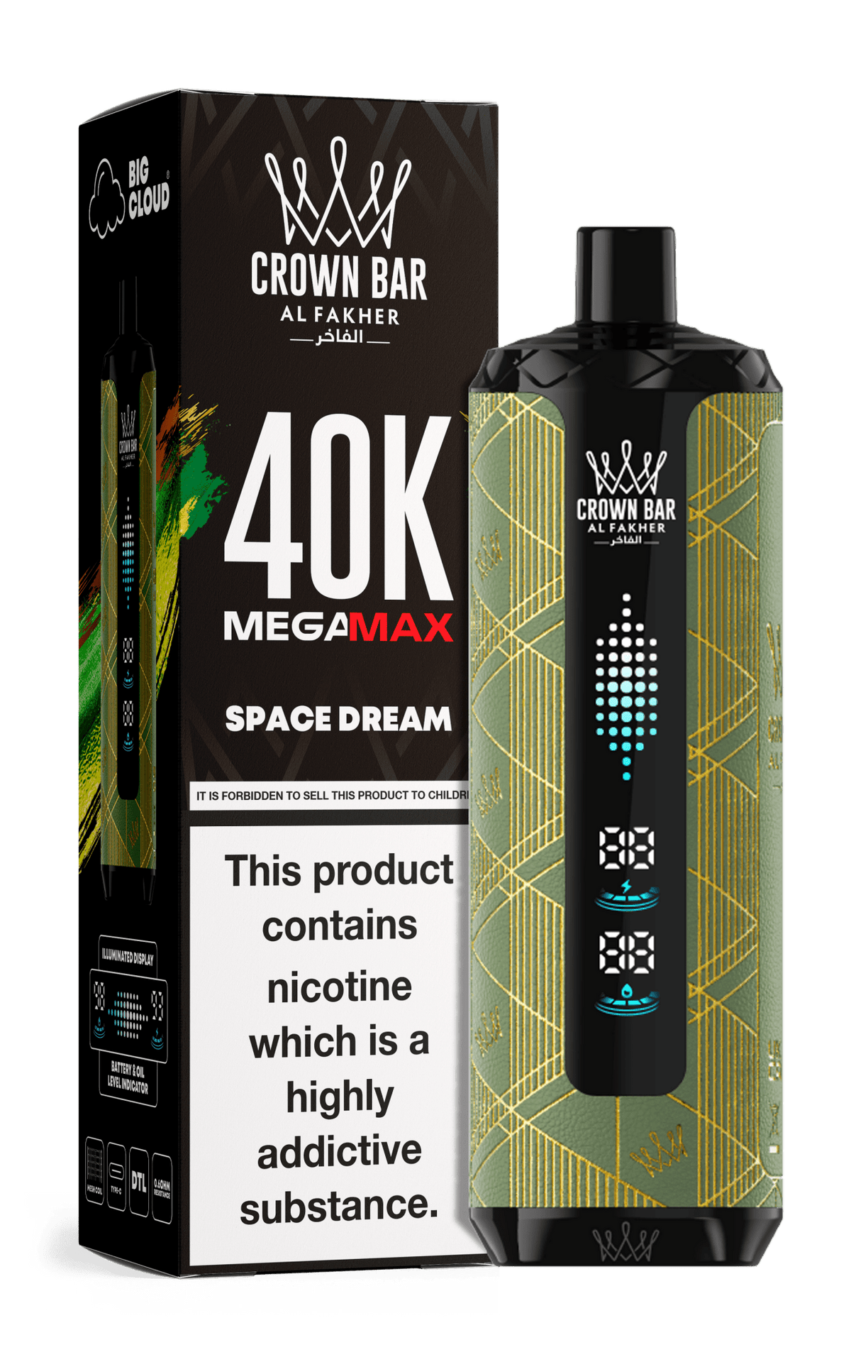 Al Fakher Crown Bar Mega Max 40k Vape
