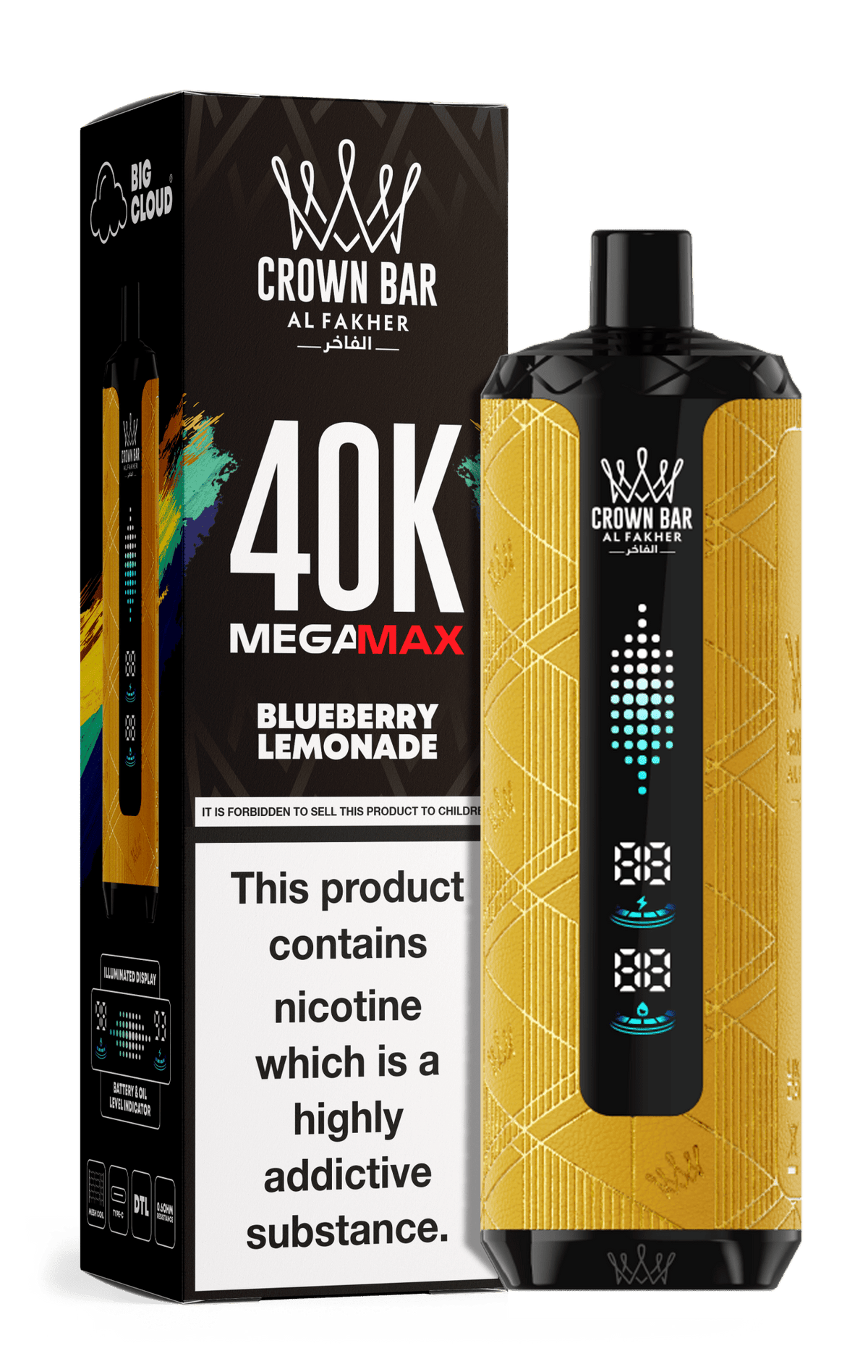 Al Fakher Crown Bar Mega Max 40k Vape