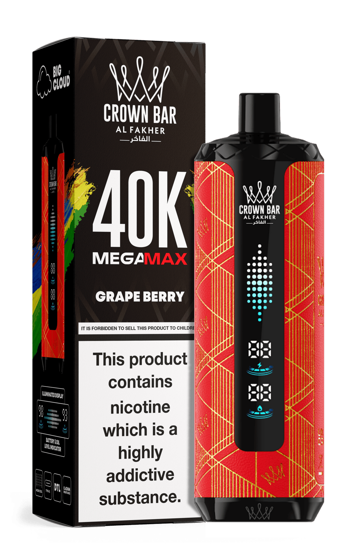 Al Fakher Crown Bar Mega Max 40k Vape