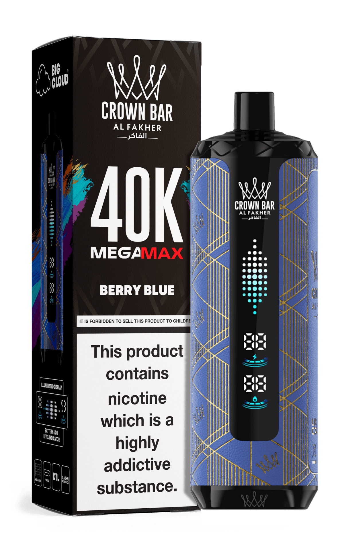Al Fakher Crown Bar Mega Max 40k Vape