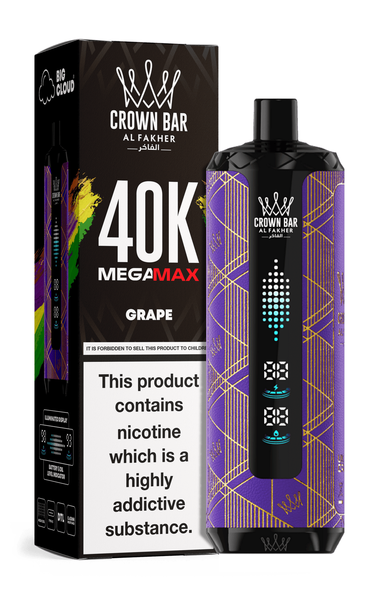 Al Fakher Crown Bar Mega Max 40k Vape